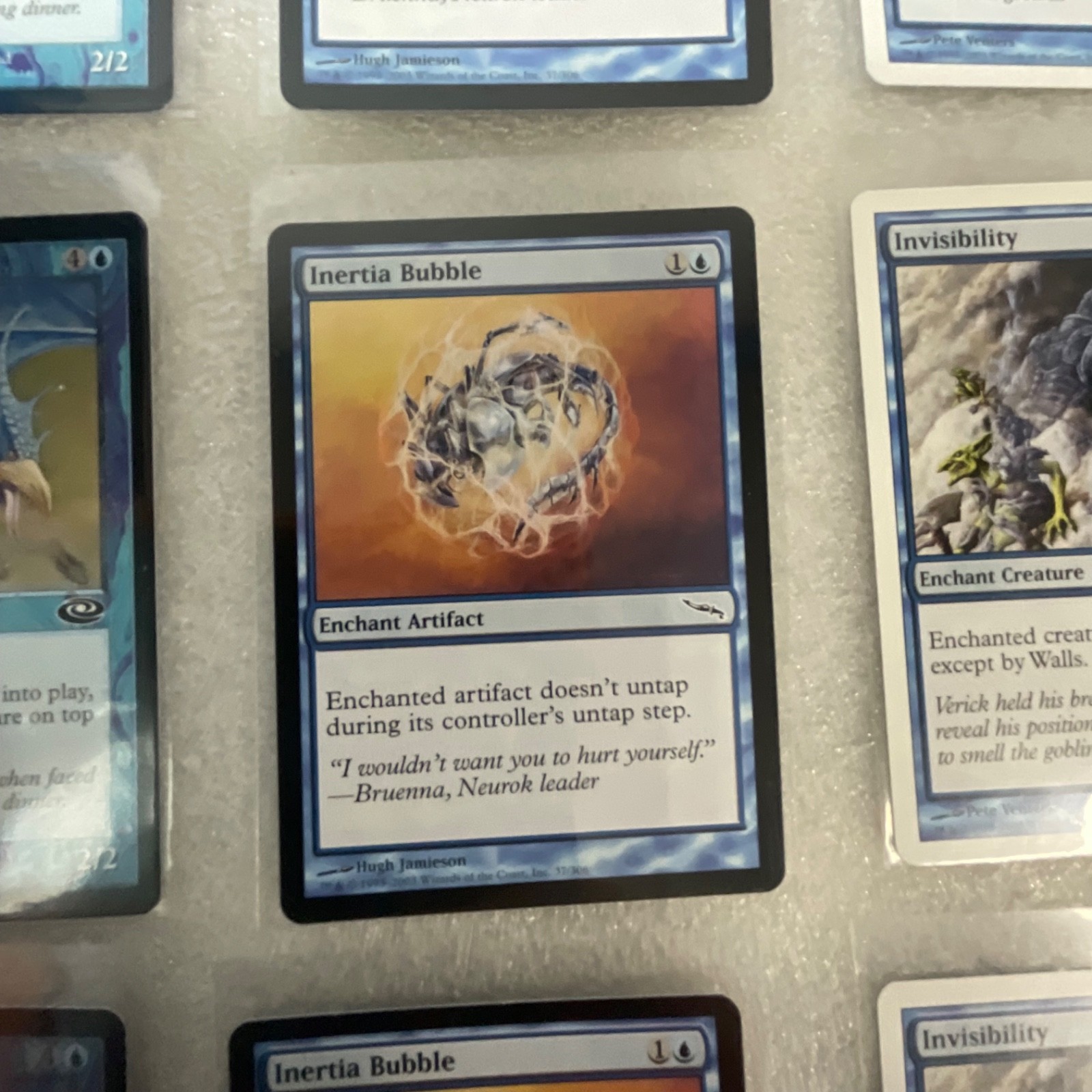 MTG Lot of 20 Blue Mixed Mirrodin Planeshift Onslaught 8ED - Image 11