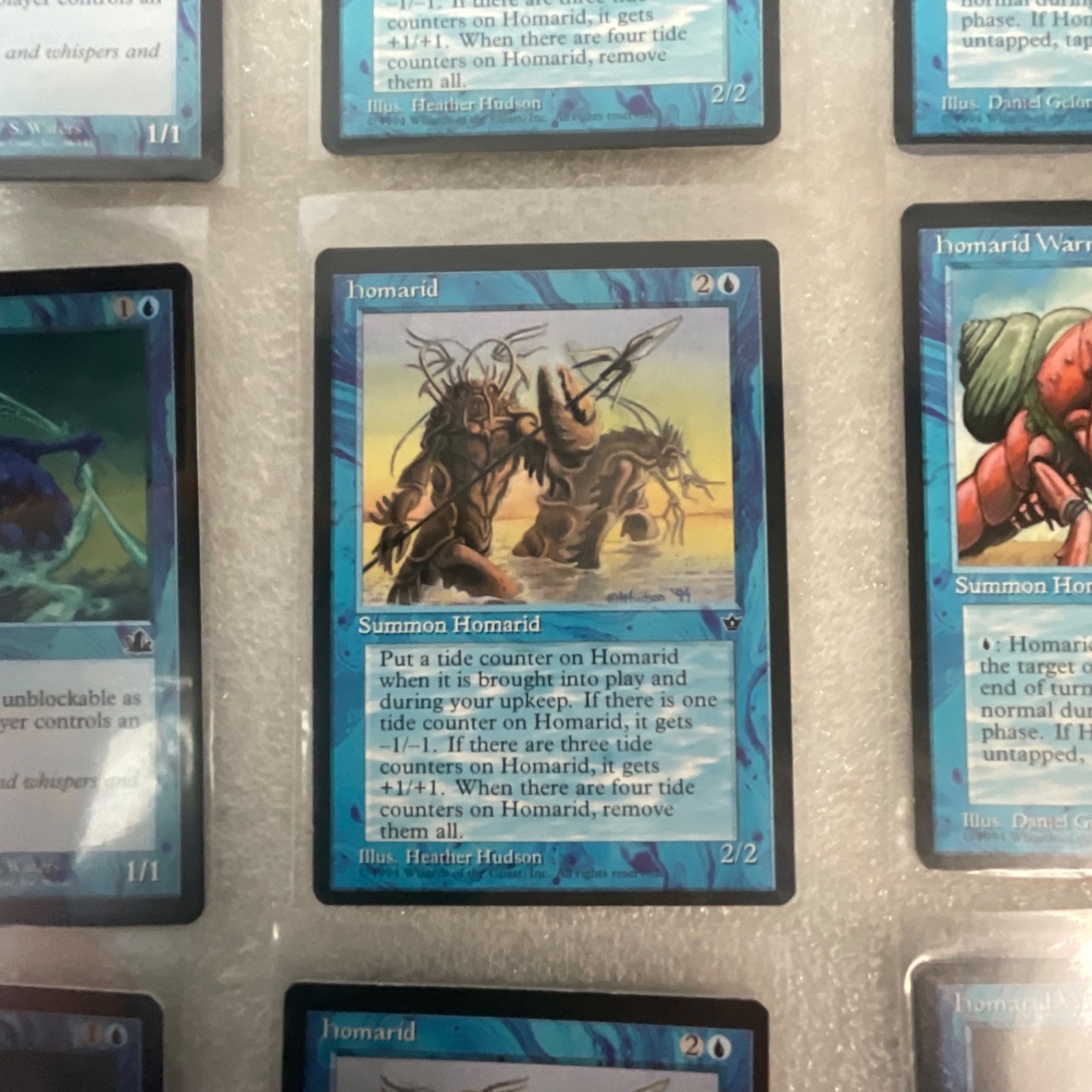 MTG Lot of 20 Blue Mixed Sets Giant Shark Hibernation Homarid - Image 16