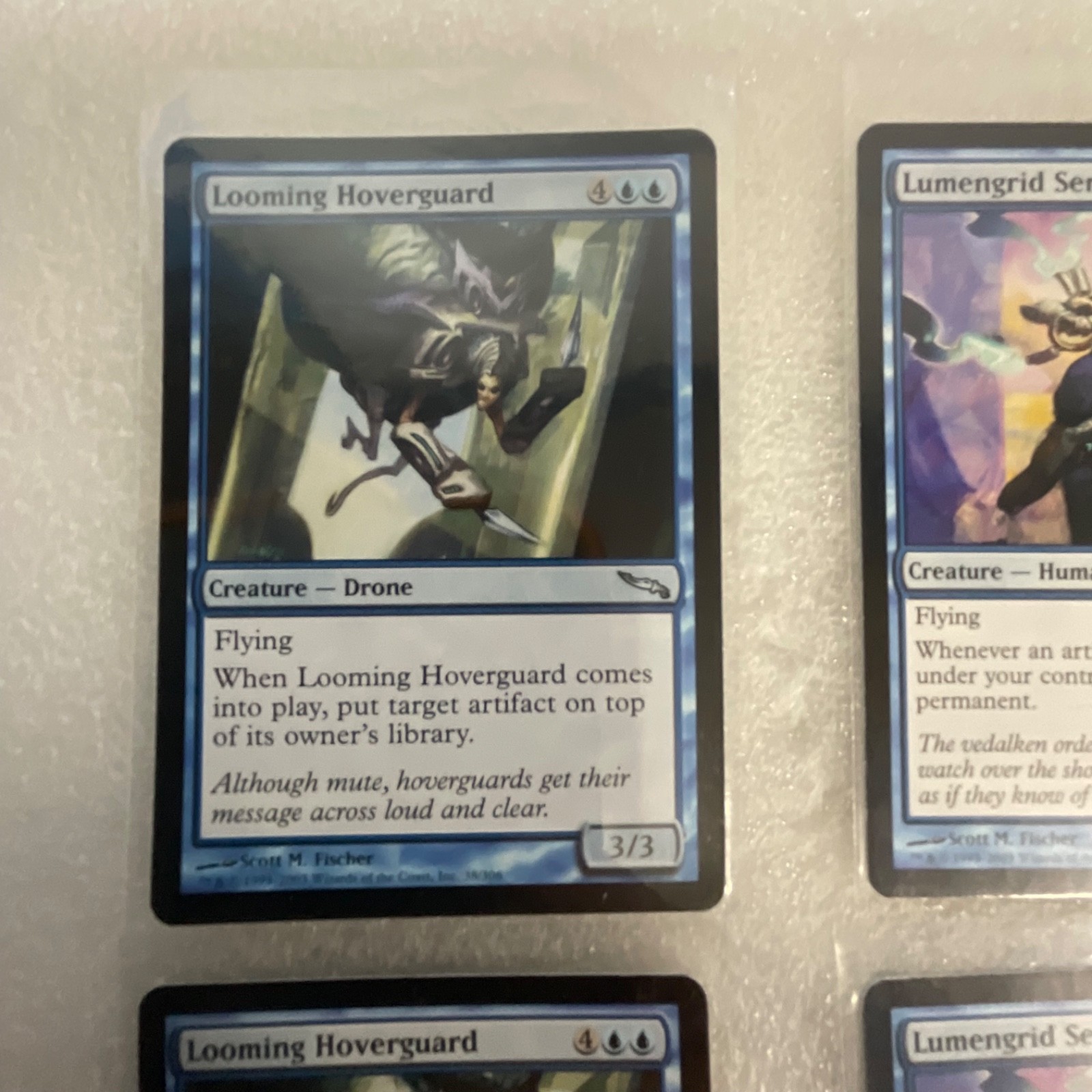 MTG Lot of 20 Mixed Sets Mirrodin & M13 Blue White Green Cards - Image 2