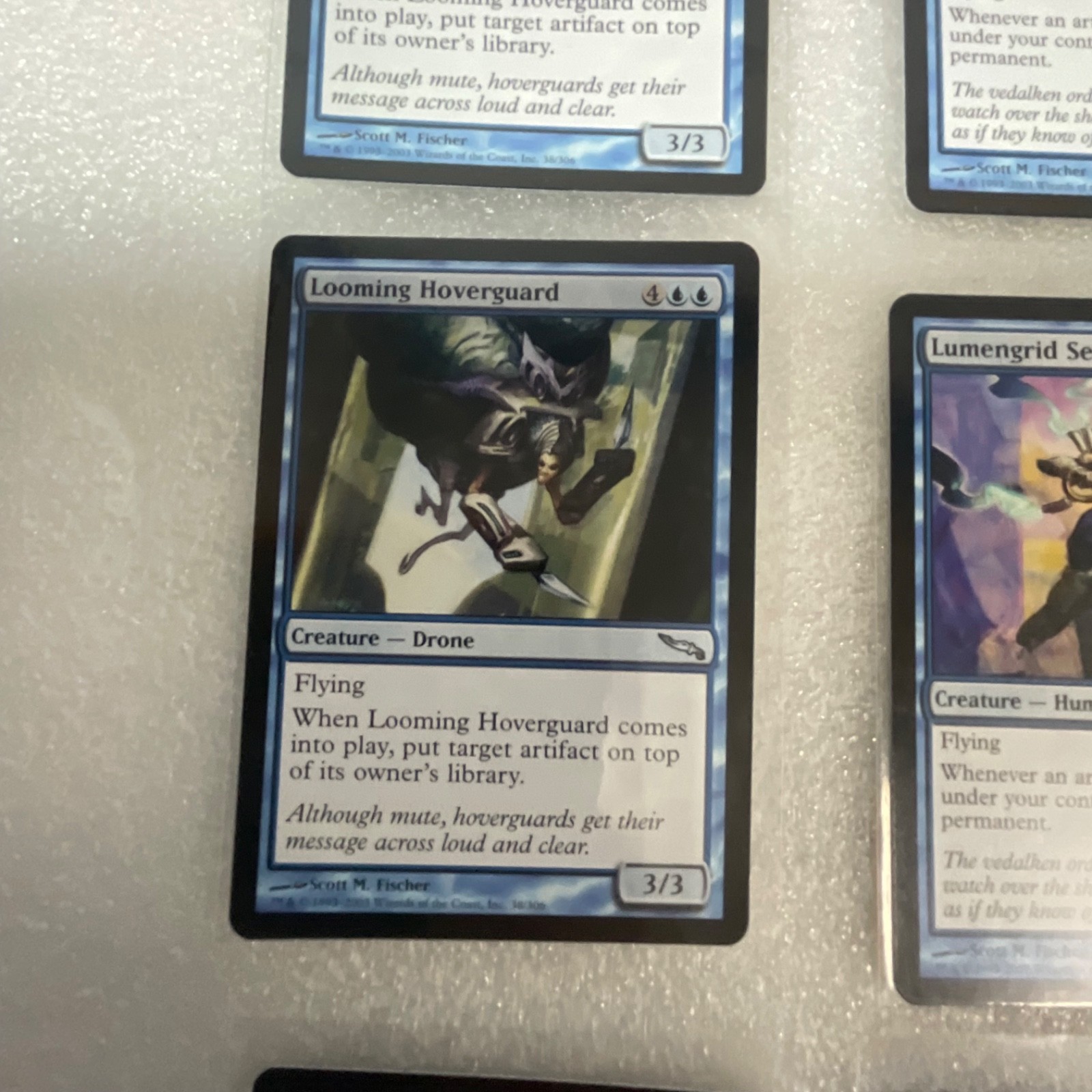 MTG Lot of 20 Mixed Sets Mirrodin & M13 Blue White Green Cards - Image 4