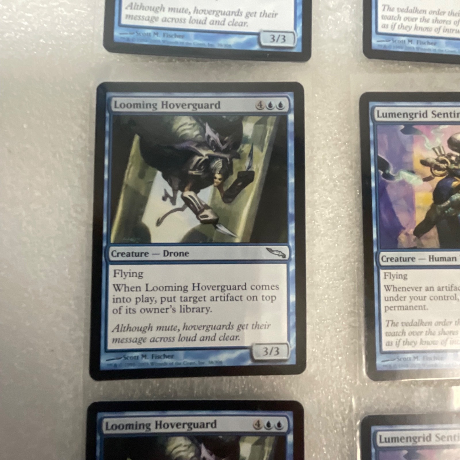 MTG Lot of 20 Mixed Sets Mirrodin & M13 Blue White Green Cards - Image 3