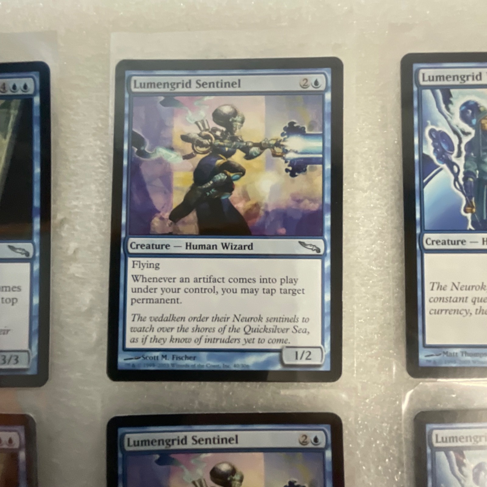 MTG Lot of 20 Mixed Sets Mirrodin & M13 Blue White Green Cards - Image 9