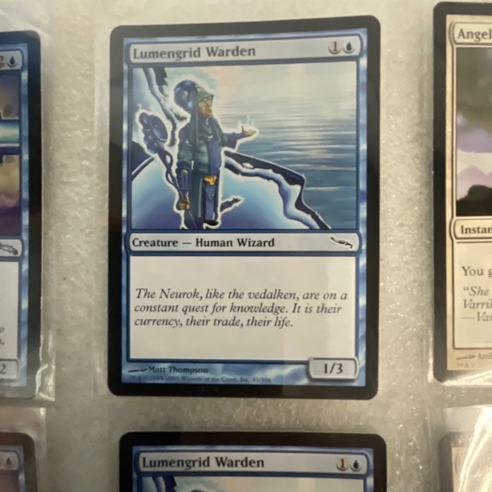 MTG Lot of 20 Mixed Sets Mirrodin & M13 Blue White Green Cards - Image 10