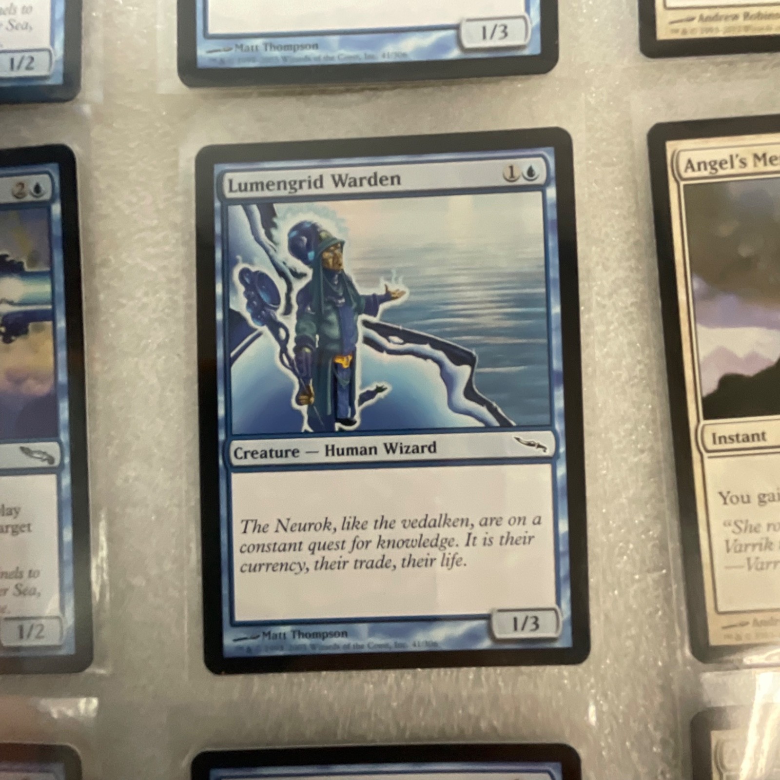 MTG Lot of 20 Mixed Sets Mirrodin & M13 Blue White Green Cards - Image 11