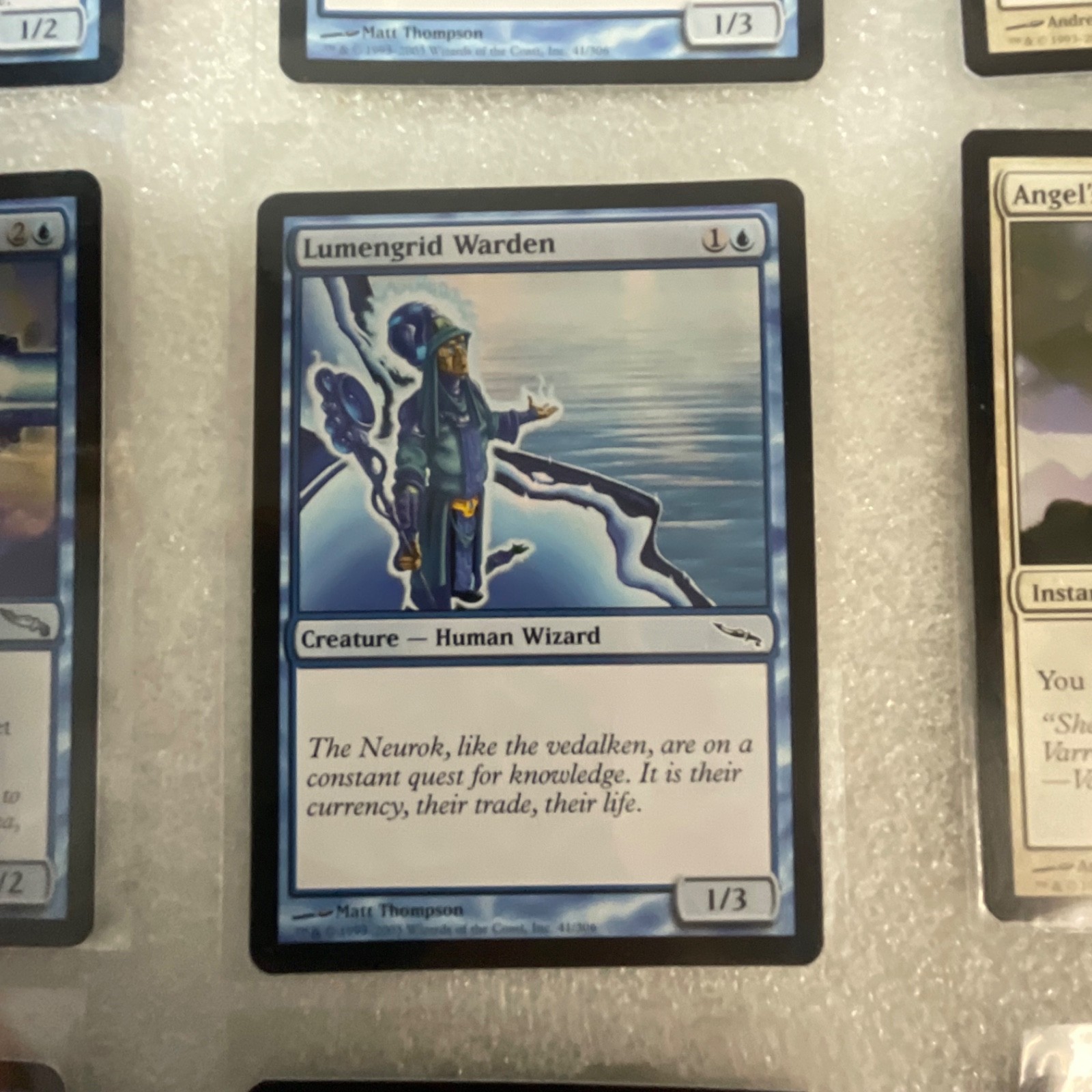 MTG Lot of 20 Mixed Sets Mirrodin & M13 Blue White Green Cards - Image 12