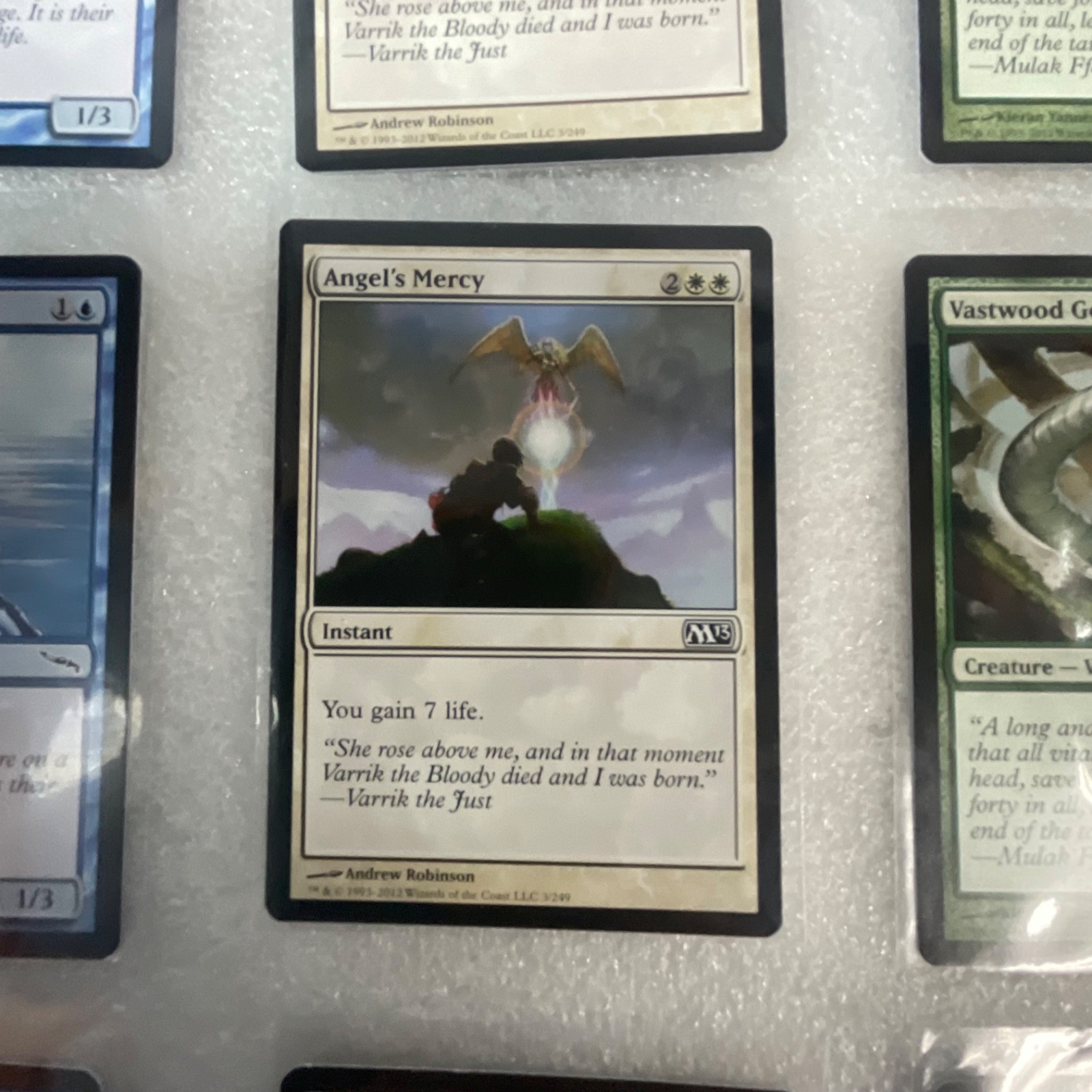 MTG Lot of 20 Mixed Sets Mirrodin & M13 Blue White Green Cards - Image 15