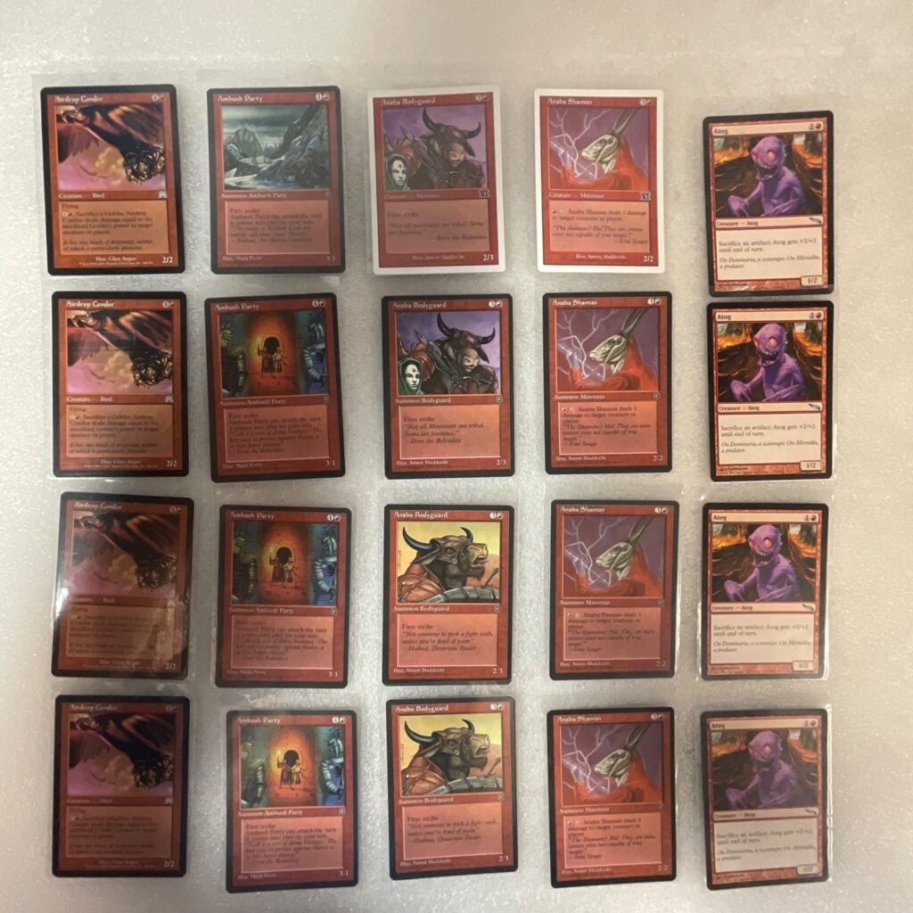 MTG Lot of 20 Red Old Border Cards Onslaught Homelands 6ED - Image 1