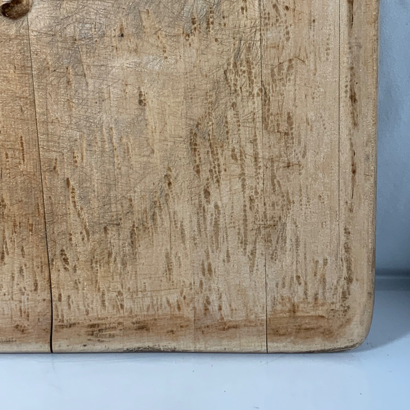 Large Rustic Wood Display Tray Carved S 20 x 18.25 in Heavy Worn Character - Image 6