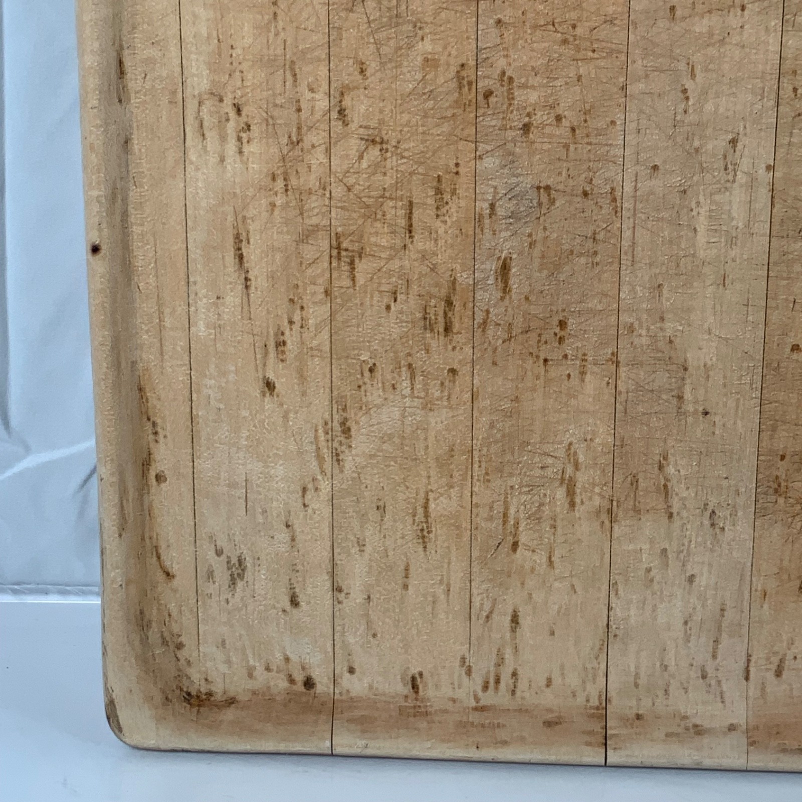 Large Rustic Wood Display Tray Carved S 20 x 18.25 in Heavy Worn Character - Image 7