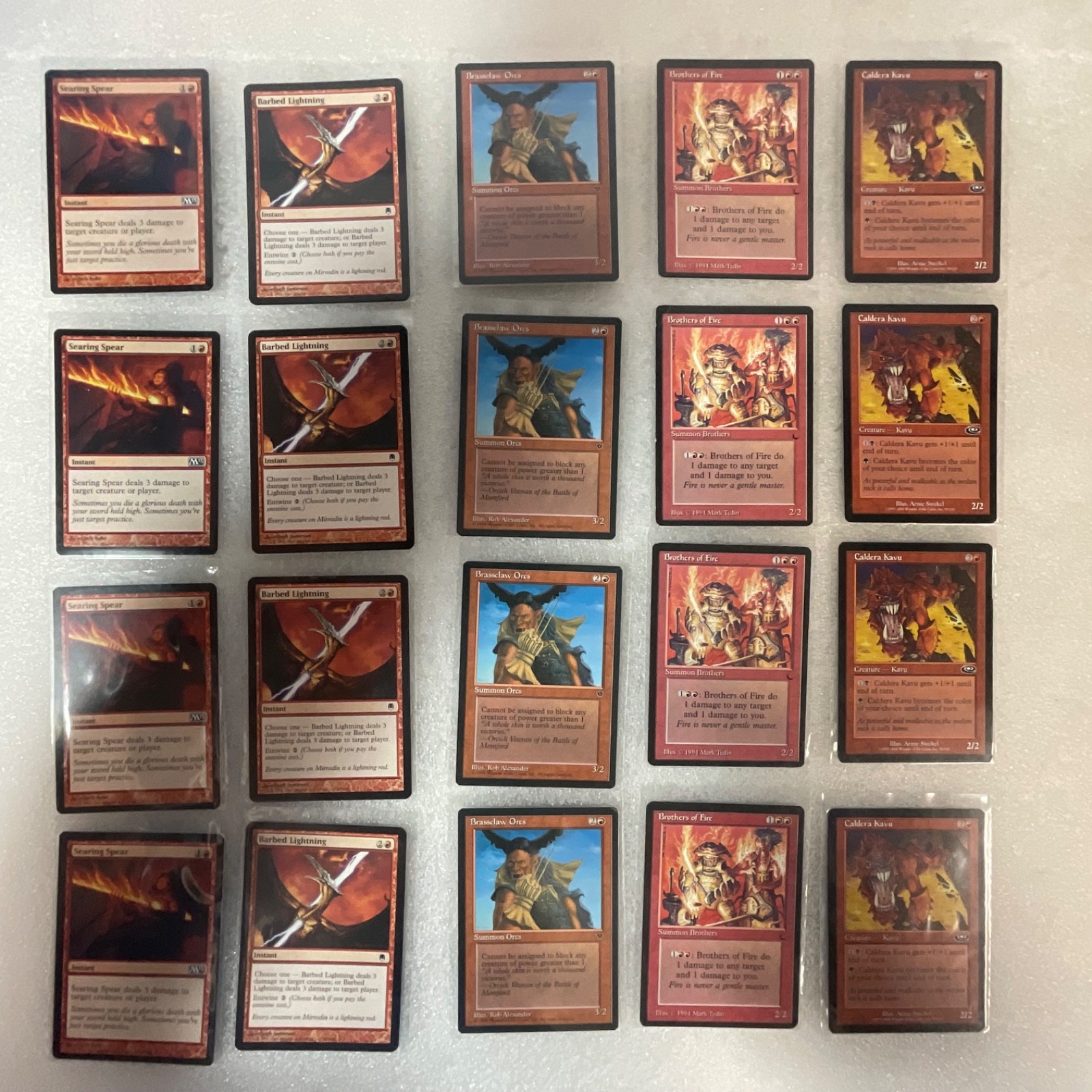 MTG Lot of 20 Red Mixed Sets M13 Darksteel Planeshift Dark - Image 1