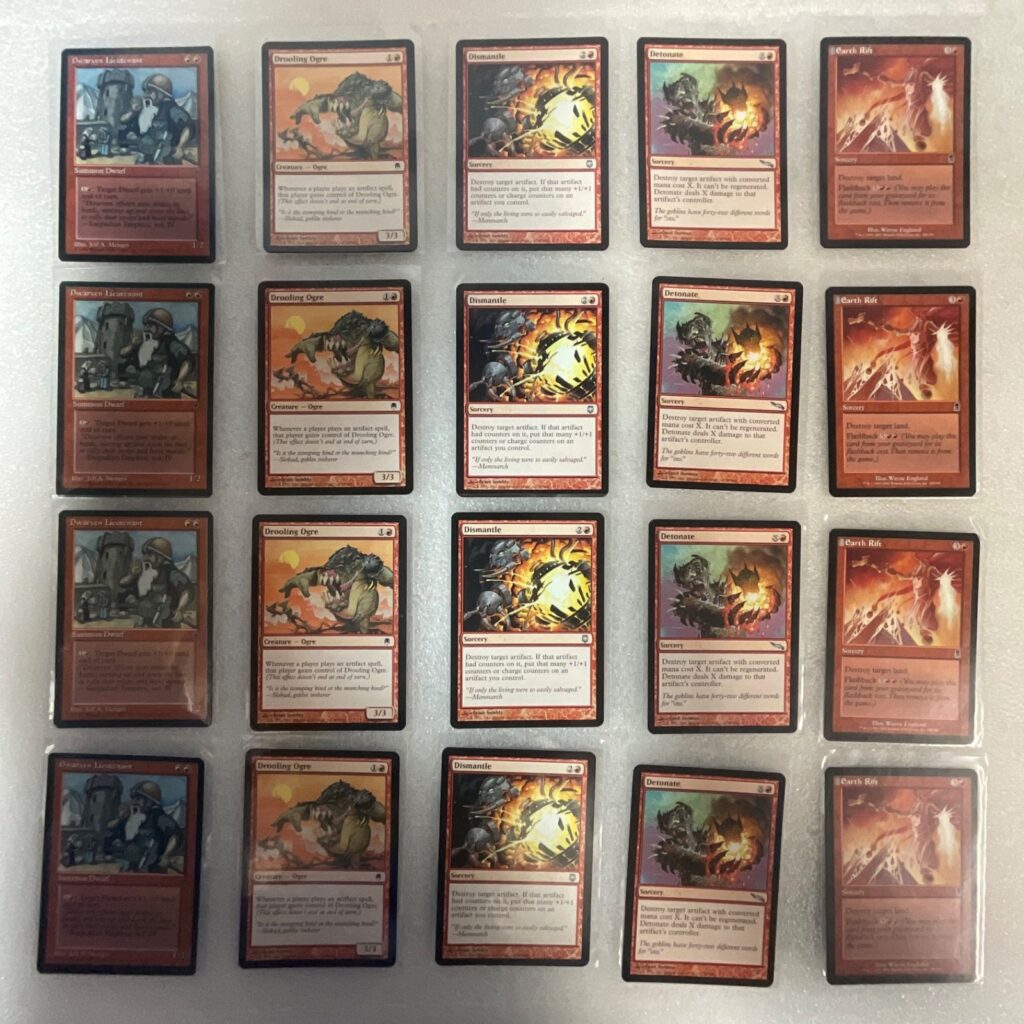 MTG Magic the Gathering Lot of 20 Red Darksteel Mirrodin ODY FEM - Image 1