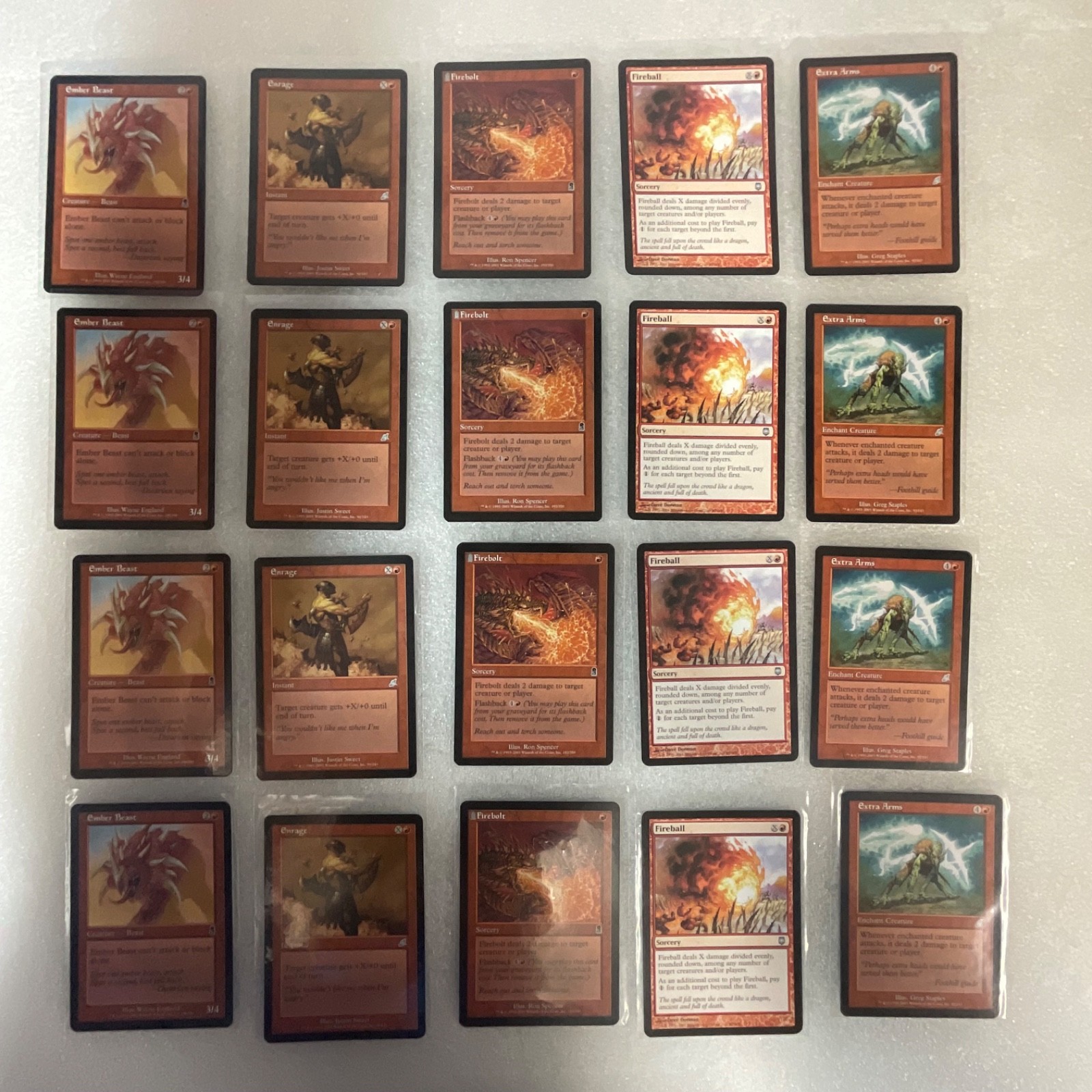 MTG Magic the Gathering Lot of 20 Red Odyssey Scourge Darksteel - Image 1