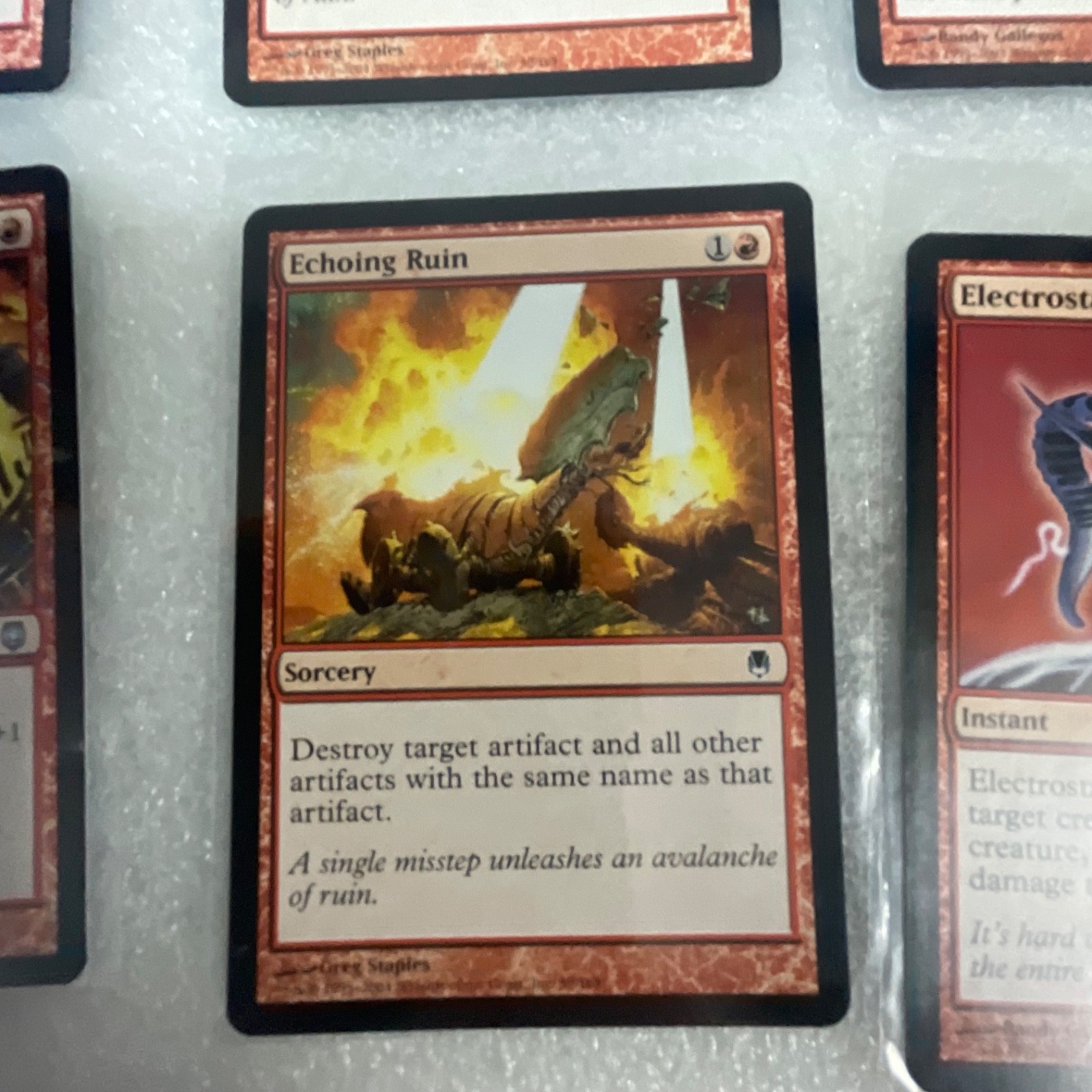 Magic the Gathering MTG Lot of 20 Red Revised & Mirrodin Darksteel - Image 14