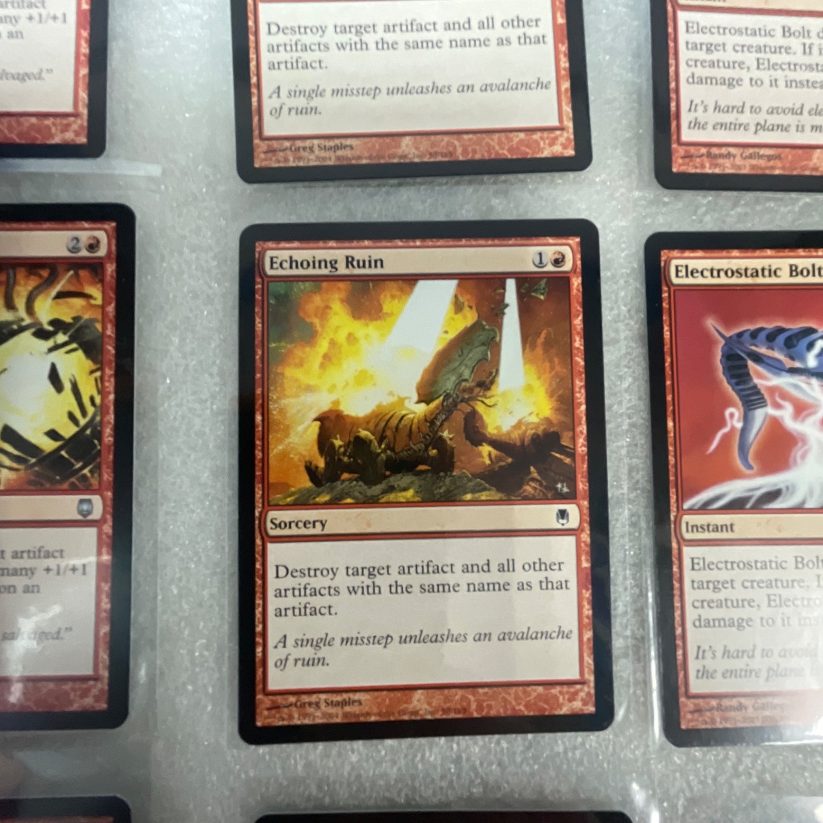 Magic the Gathering MTG Lot of 20 Red Revised & Mirrodin Darksteel - Image 15