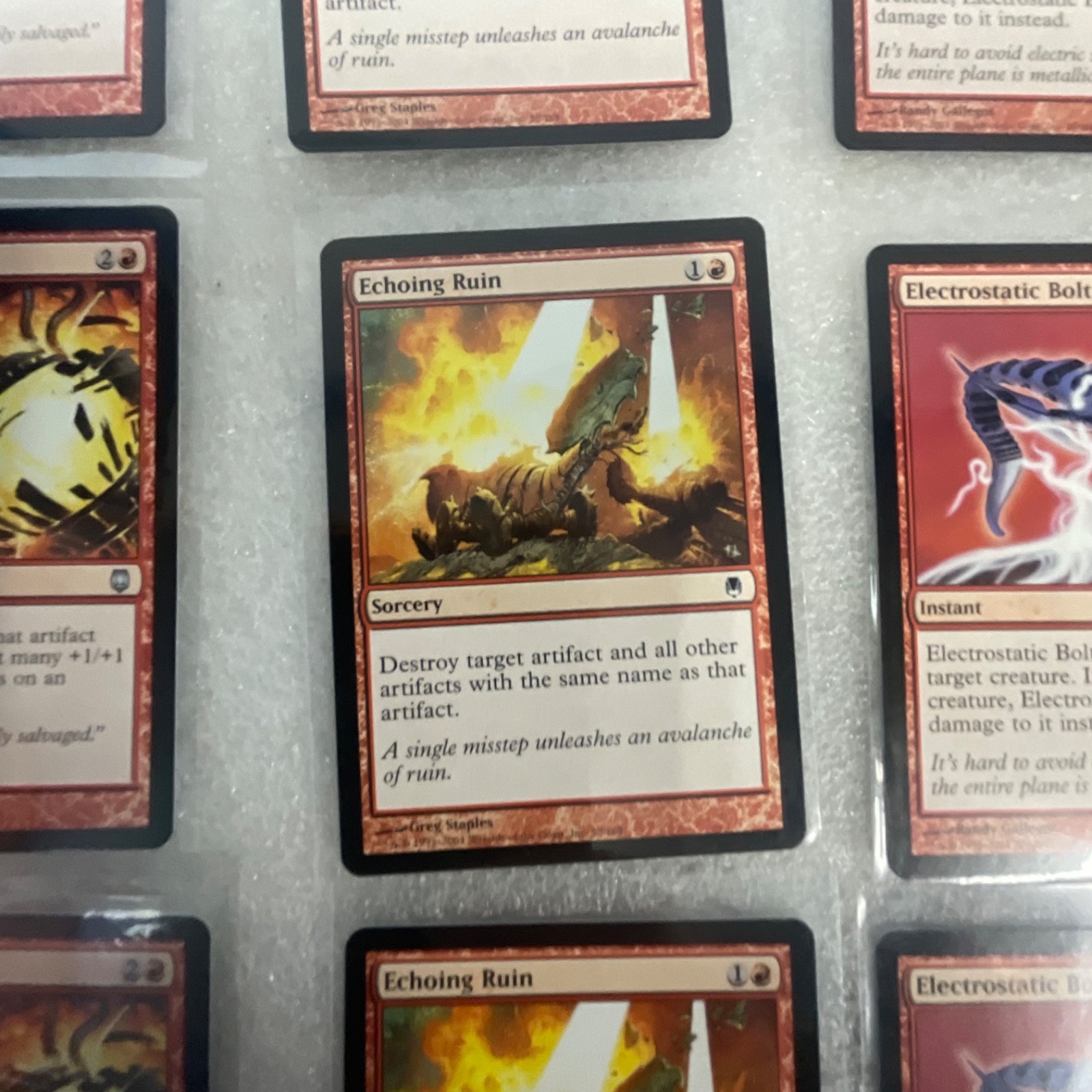 Magic the Gathering MTG Lot of 20 Red Revised & Mirrodin Darksteel - Image 16
