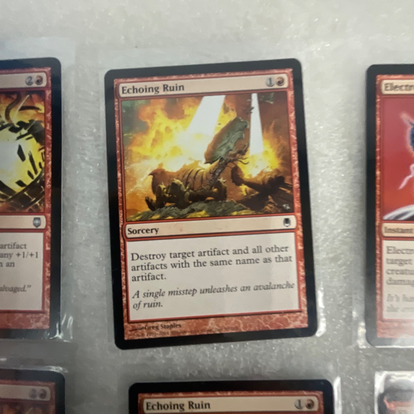 Magic the Gathering MTG Lot of 20 Red Revised & Mirrodin Darksteel - Image 17