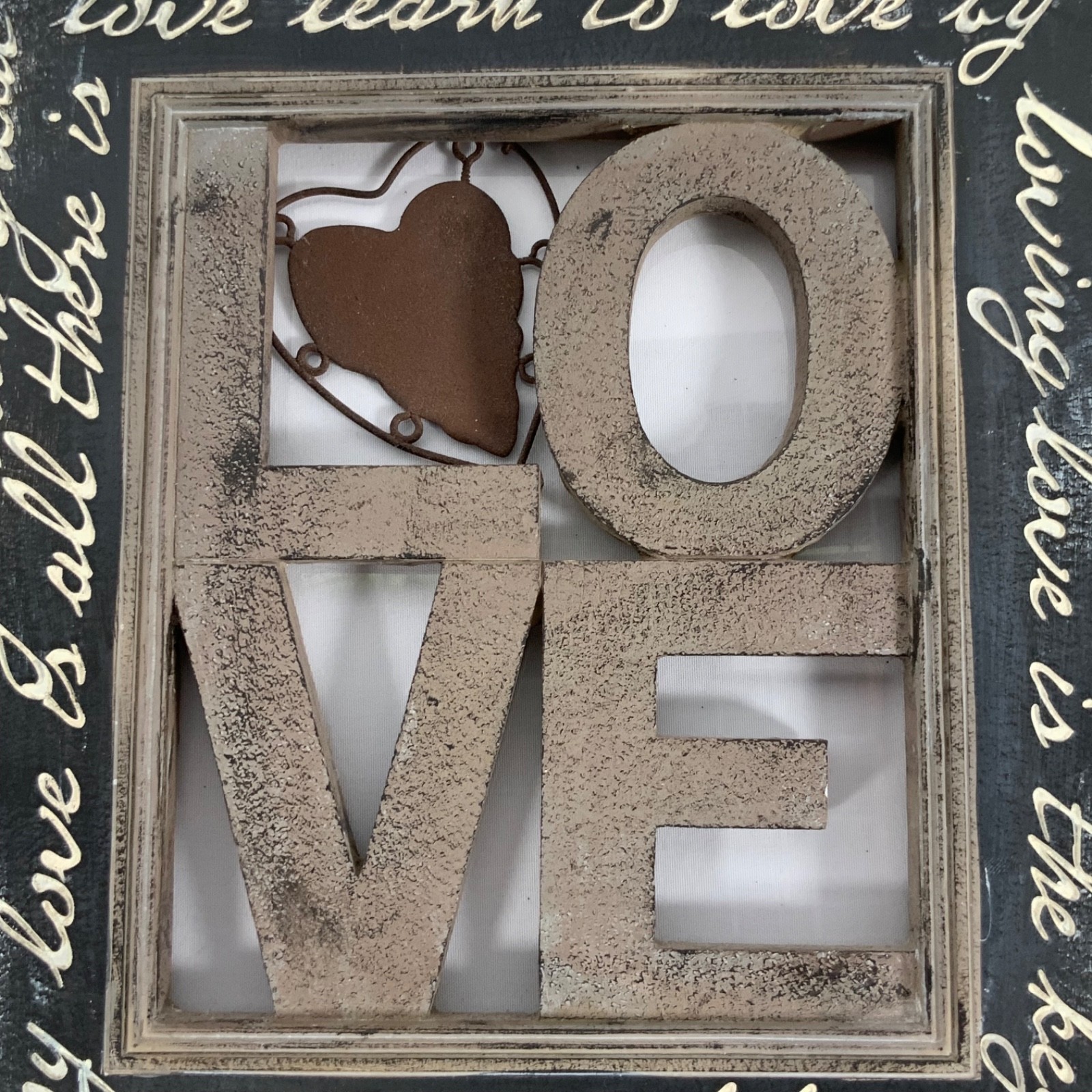LOVE Inspirational Quote Wall Plaque Indoor Outdoor Decor 11 x 9 in - Image 7