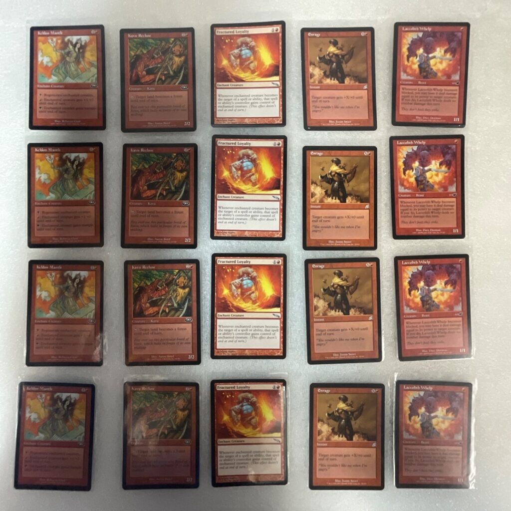 MTG Lot of 20 Red Mixed Planeshift Nemesis Mirrodin Scourge - Image 1