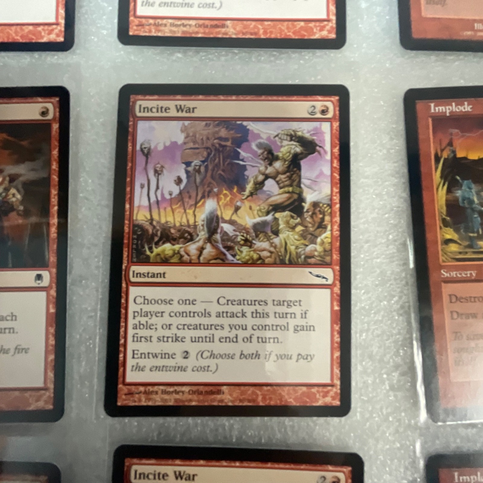 MTG Lot of 20 Red Mixed Sets Lightning Blast Gargadon - Image 8