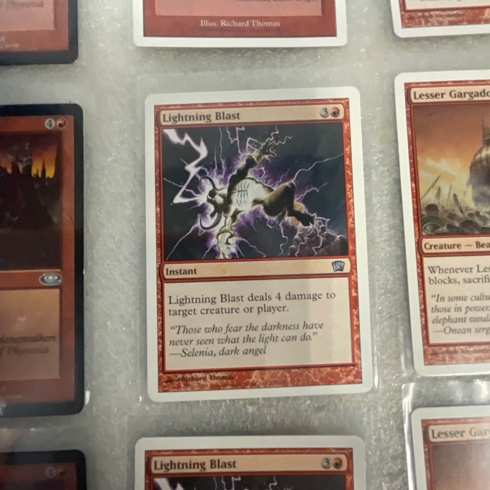 MTG Lot of 20 Red Mixed Sets Lightning Blast Gargadon - Image 17