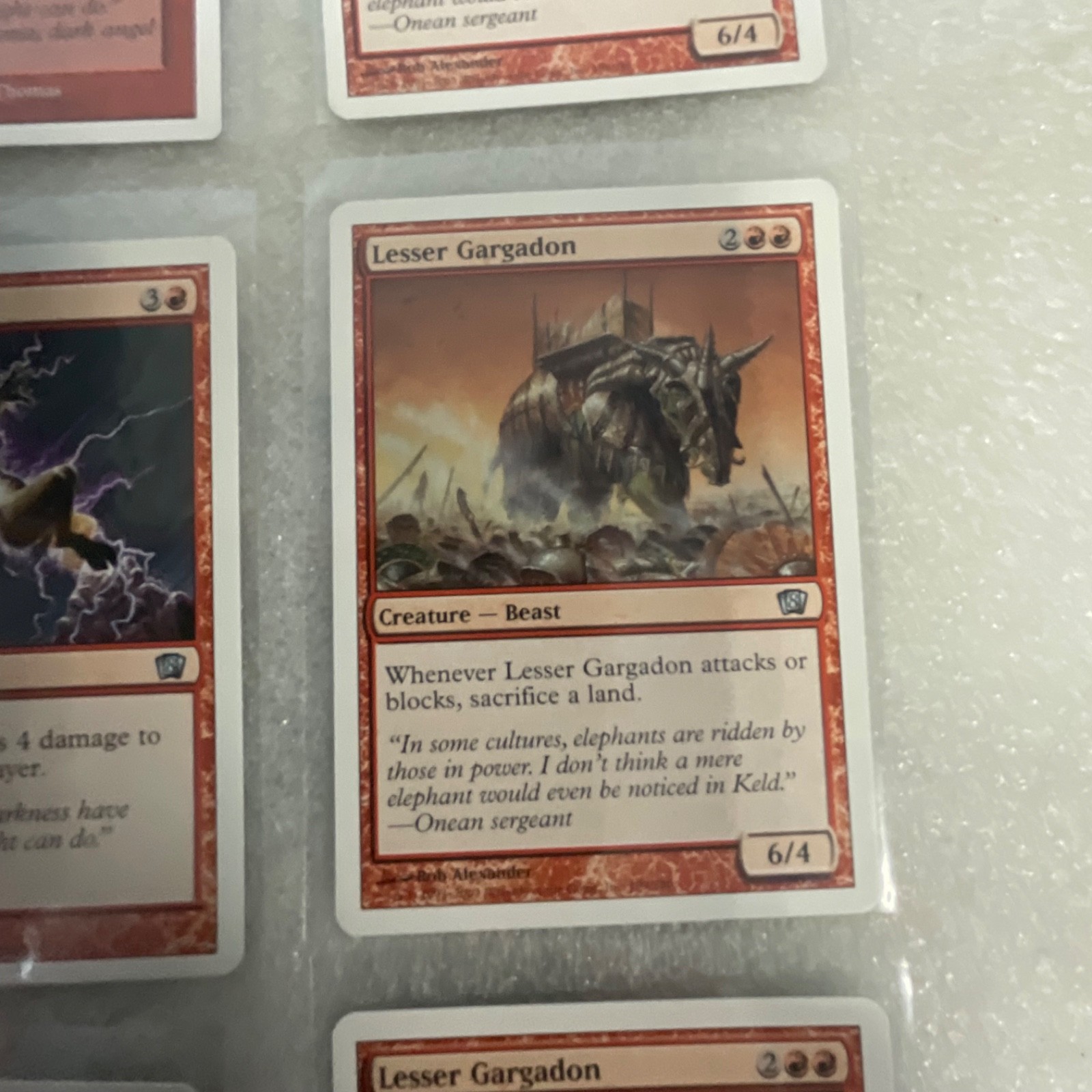 MTG Lot of 20 Red Mixed Sets Lightning Blast Gargadon - Image 20