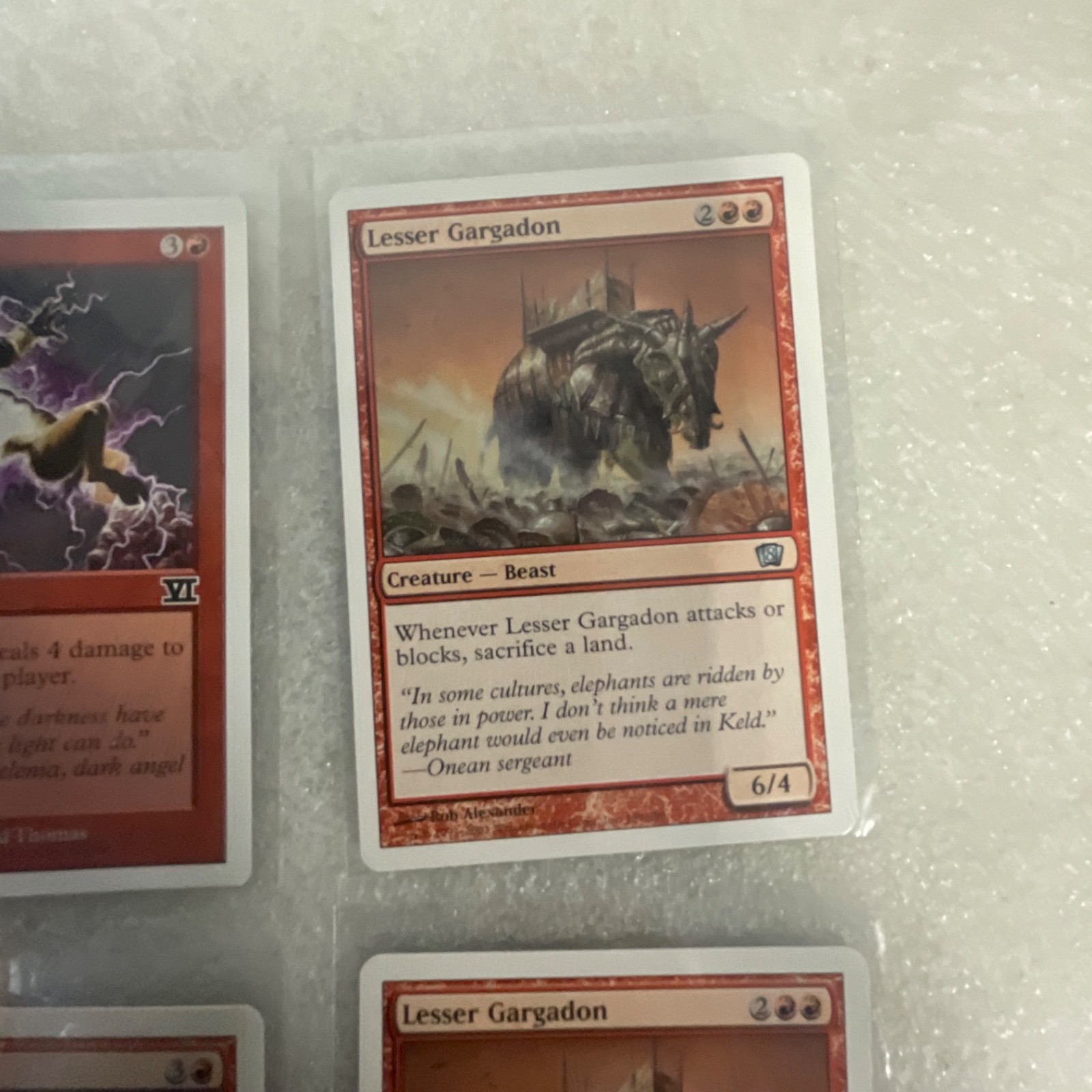 MTG Lot of 20 Red Mixed Sets Lightning Blast Gargadon - Image 19