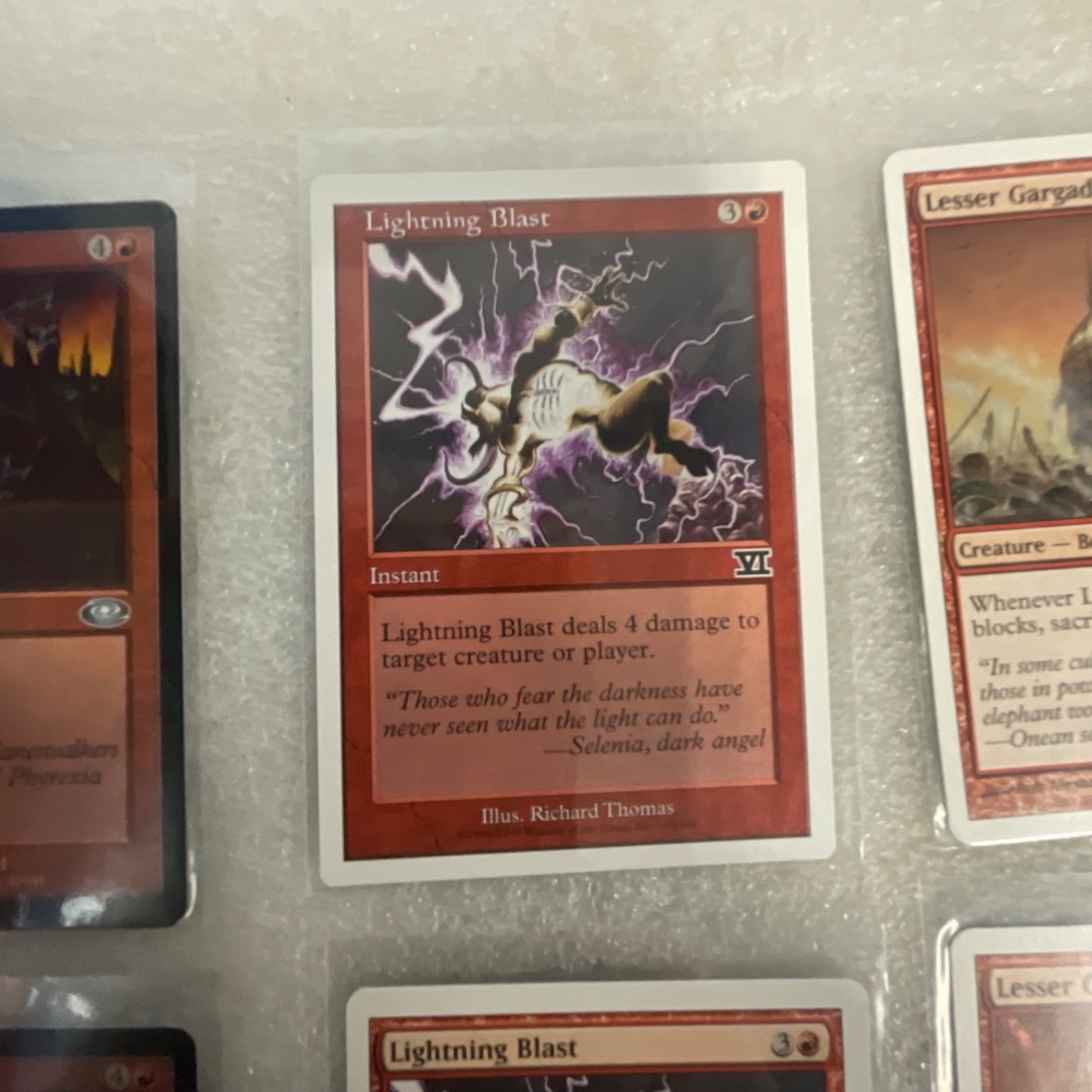 MTG Lot of 20 Red Mixed Sets Lightning Blast Gargadon - Image 18