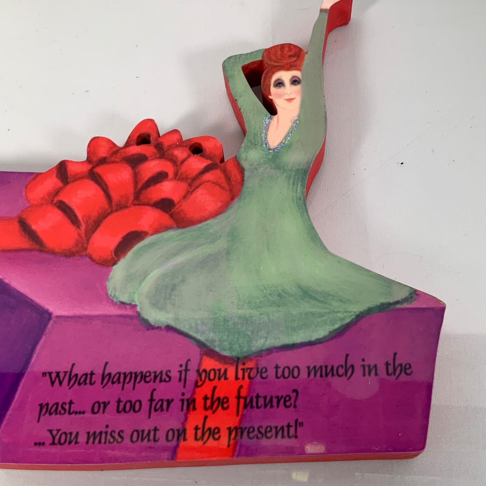 Bijoux Bijoux Shirley Dancer Quote Painted Wood Wall Plaque 9 in - Image 2