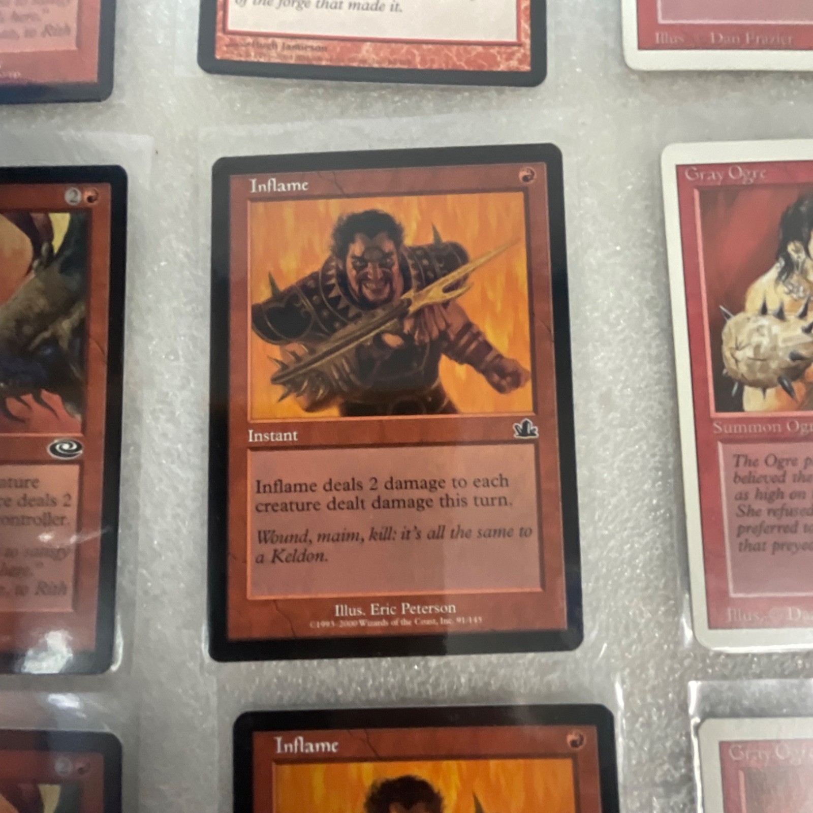 MTG Lot of 20 Red Grab the Reins Inflame Gray Ogre Mixed Sets - Image 17