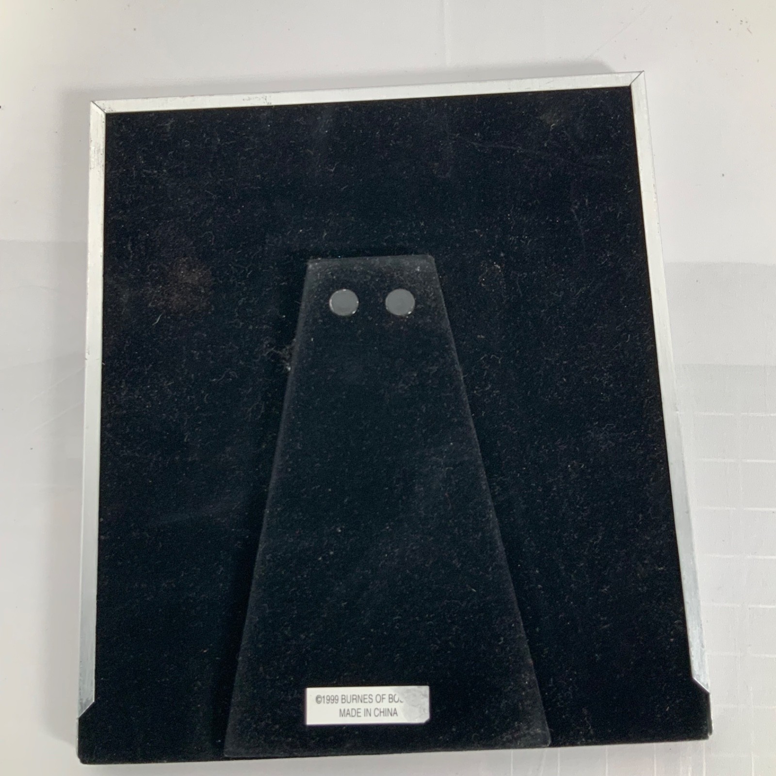 Burnes of Boston WANTED Silver Tone 4 x 6 Tabletop Picture Frame 1999 - Image 5
