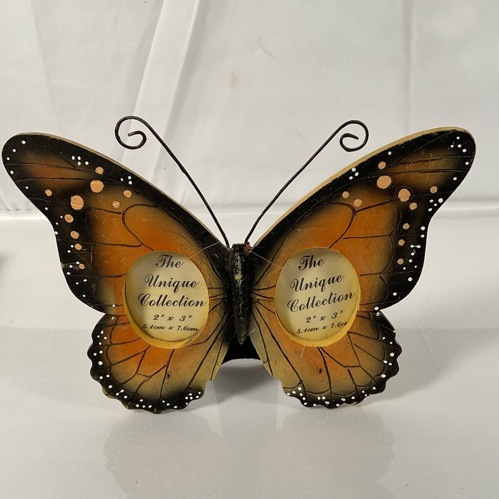 Magic Creations Butterfly Double Photo Frame 2x3 Orange Black 8 in - Image 2