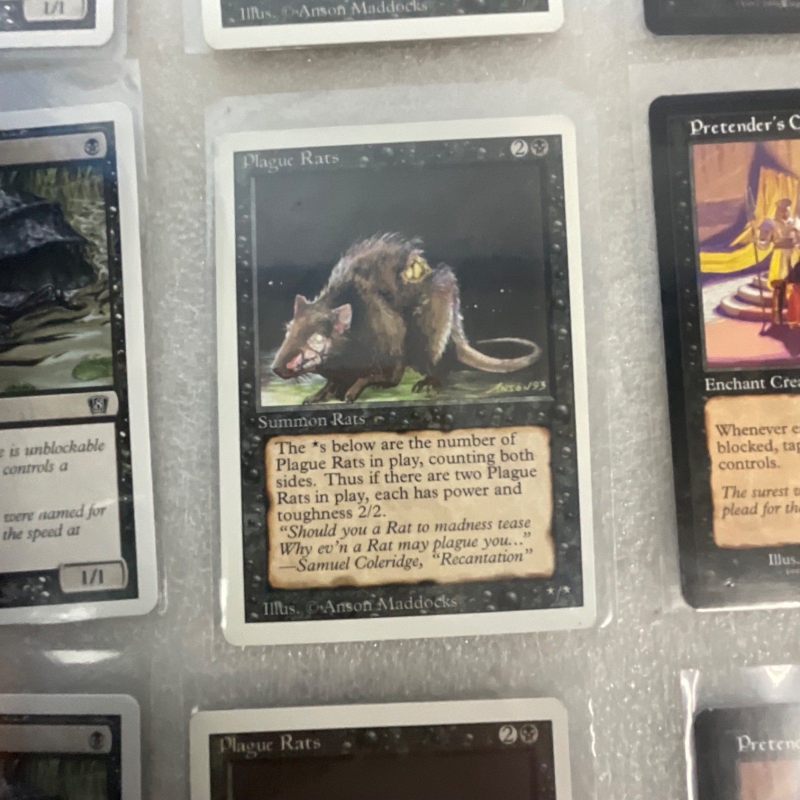 MTG Lot of 20 Black Mixed Sets Planeshift Nemesis Revised - Image 17