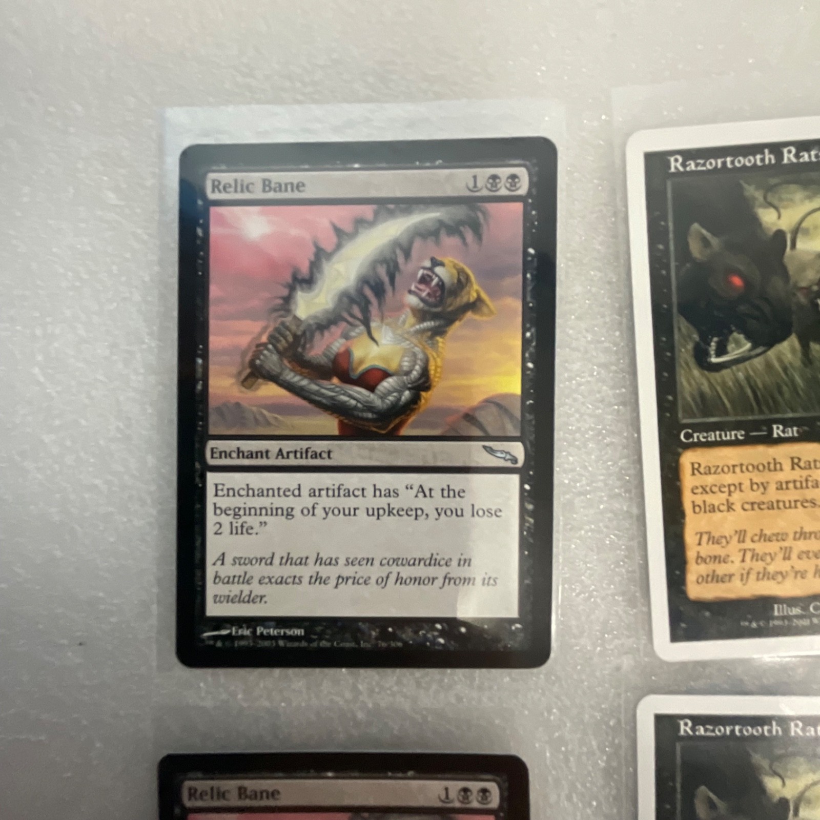 MTG Lot of 20 Black Mixed 3ED 7ED MRD MMQ INV Relic Bane - Image 3