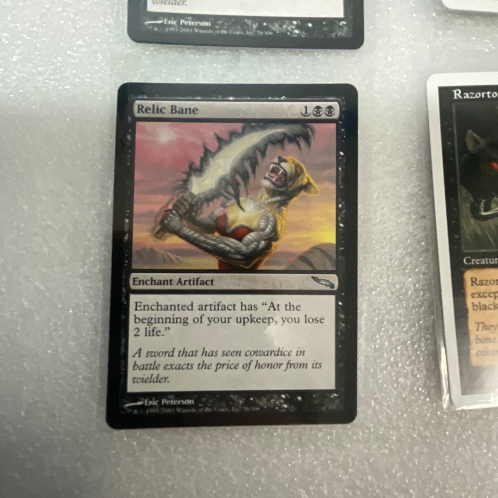 MTG Lot of 20 Black Mixed 3ED 7ED MRD MMQ INV Relic Bane - Image 6
