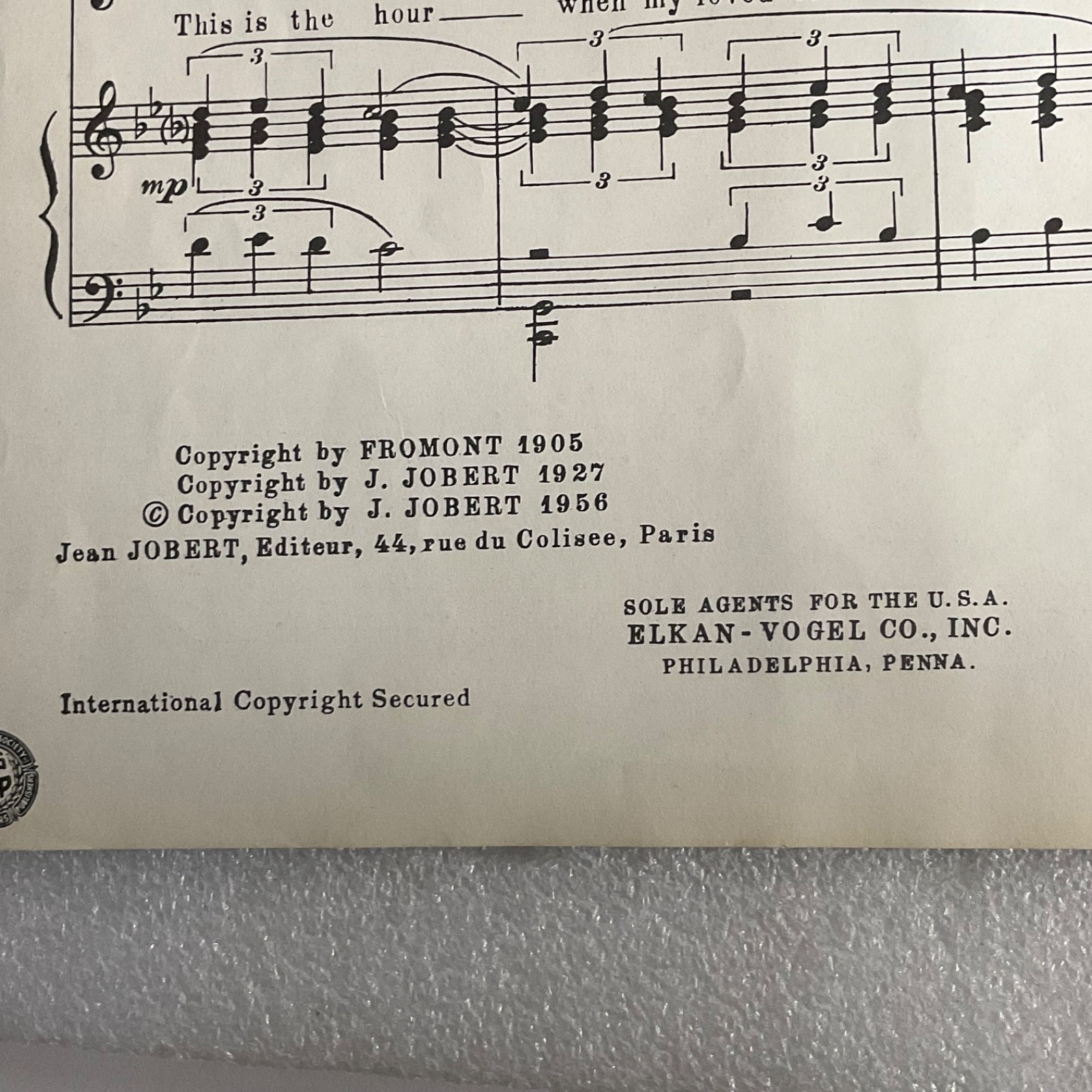 Moonlight Love Piano Vocal Sheet Music Debussy Parish Savino 1956 - Image 14