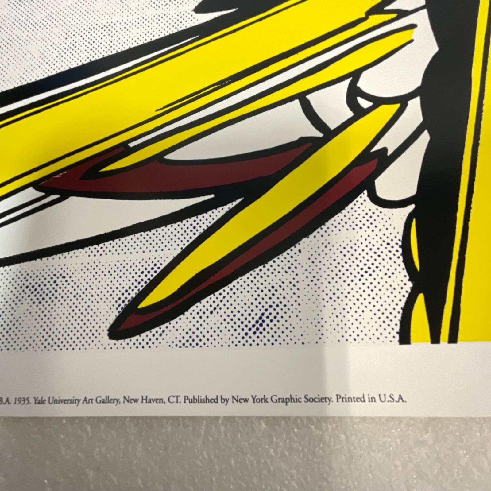 Roy Lichtenstein Blam Pop Art Poster 28x24in New York Graphic Society - Image 9