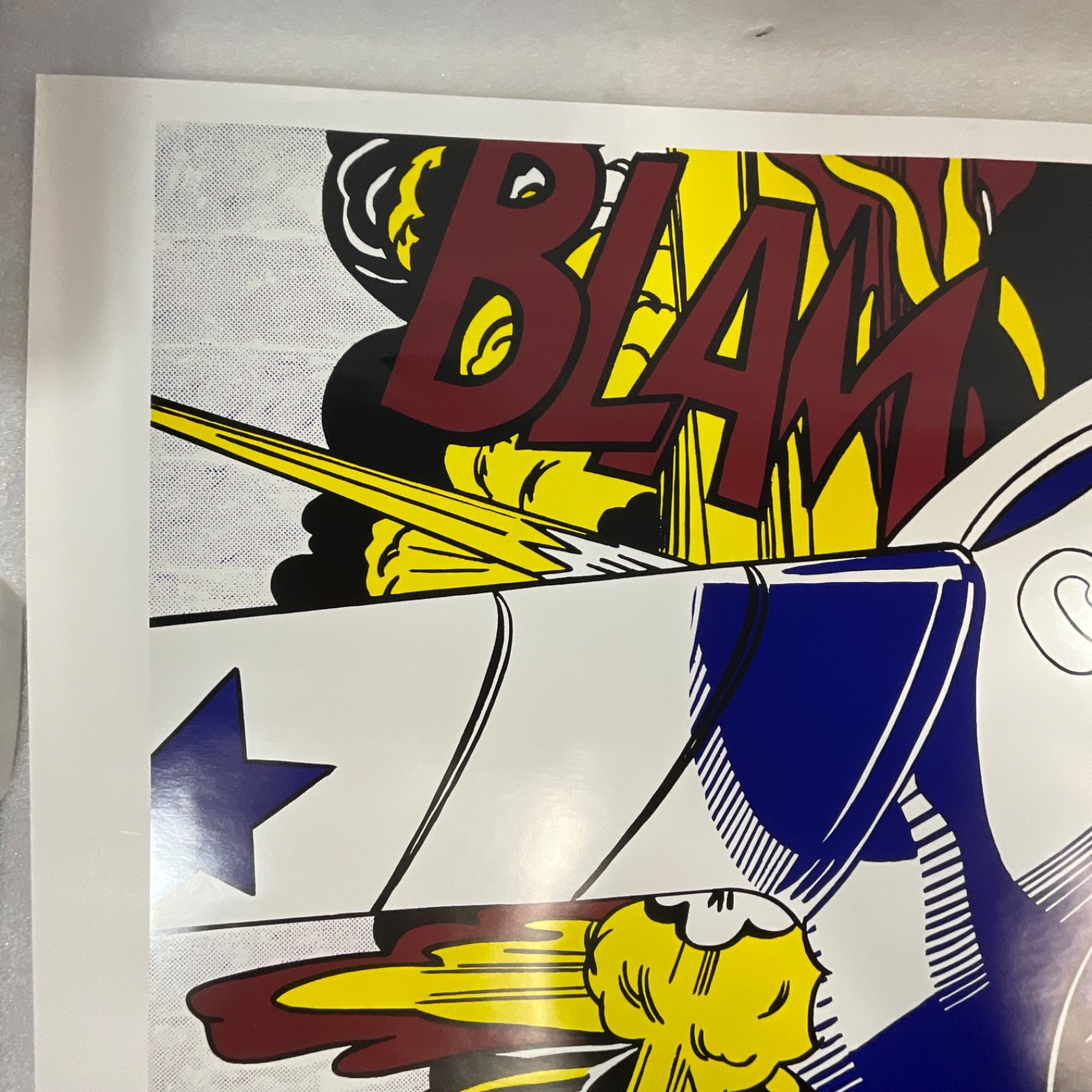 Roy Lichtenstein Blam Pop Art Poster 28x24in New York Graphic Society - Image 10