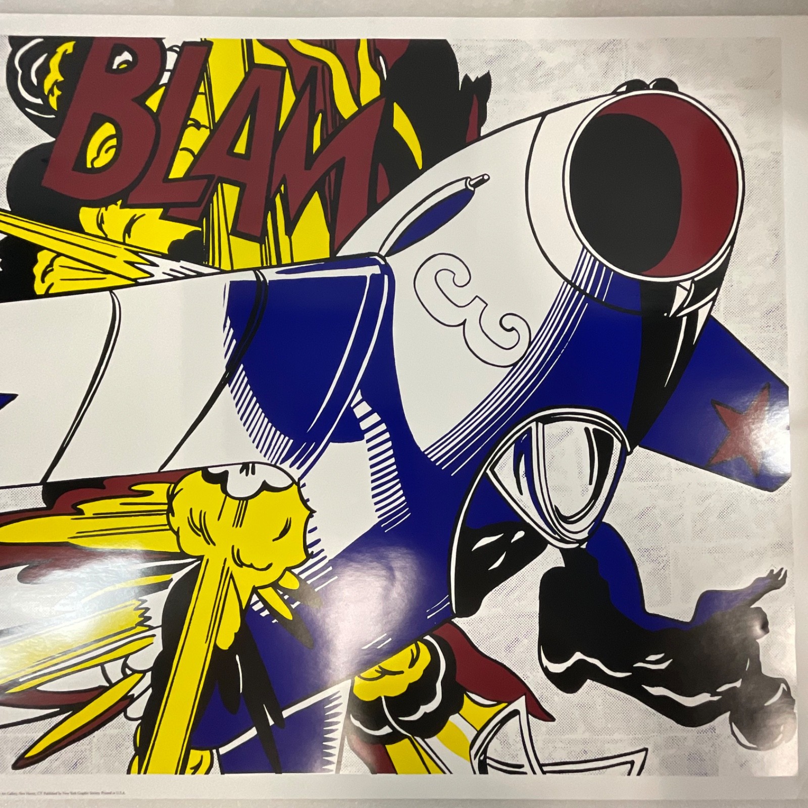 Roy Lichtenstein Blam Pop Art Poster 28x24in New York Graphic Society - Image 15