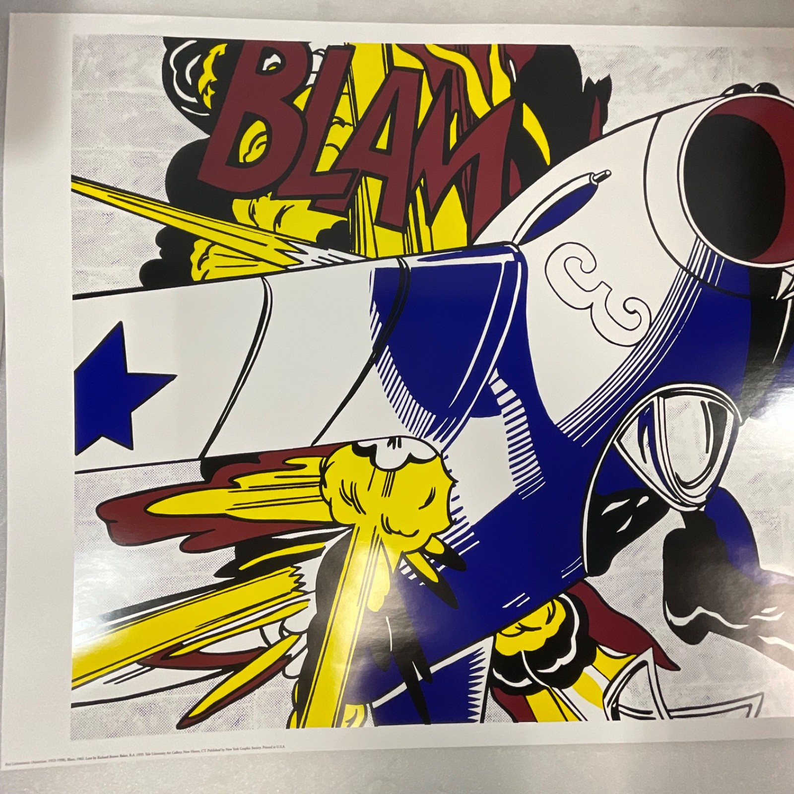 Roy Lichtenstein Blam Pop Art Poster 28x24in New York Graphic Society - Image 14