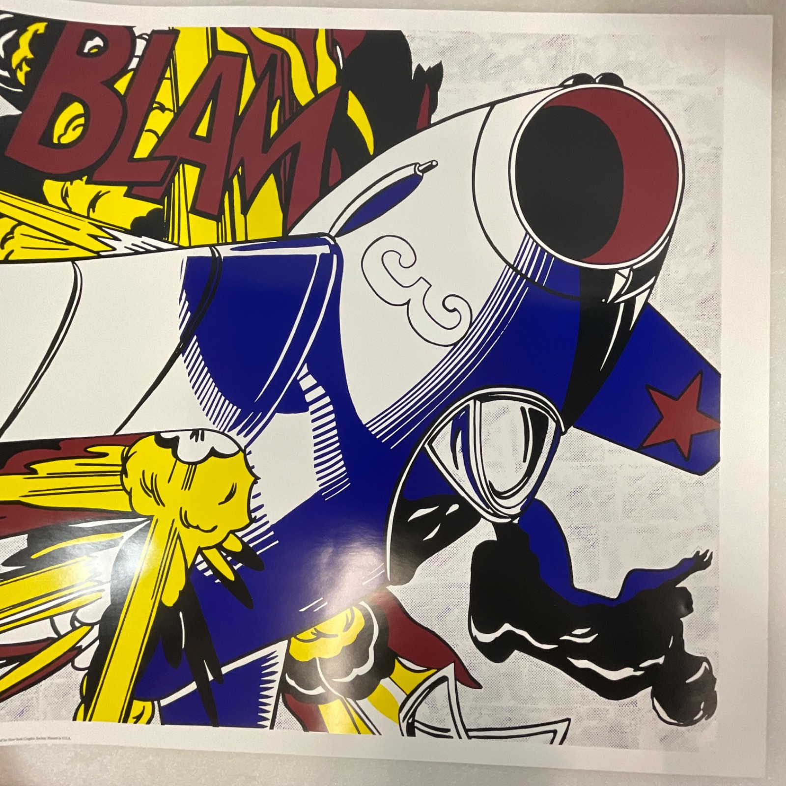 Roy Lichtenstein Blam Pop Art Poster 28x24in New York Graphic Society - Image 16