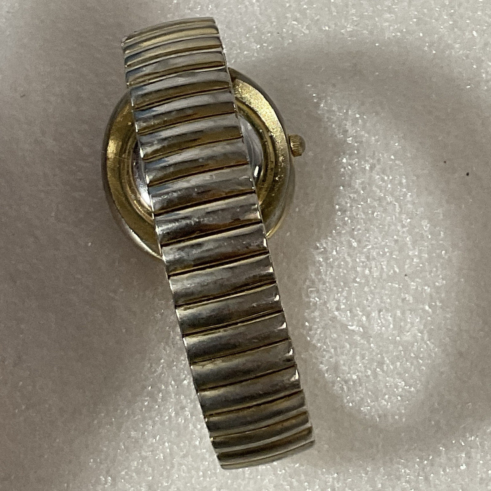 Lucky Star Titanium Purple Face Hold Tone Stretch Band Watch - Image 12