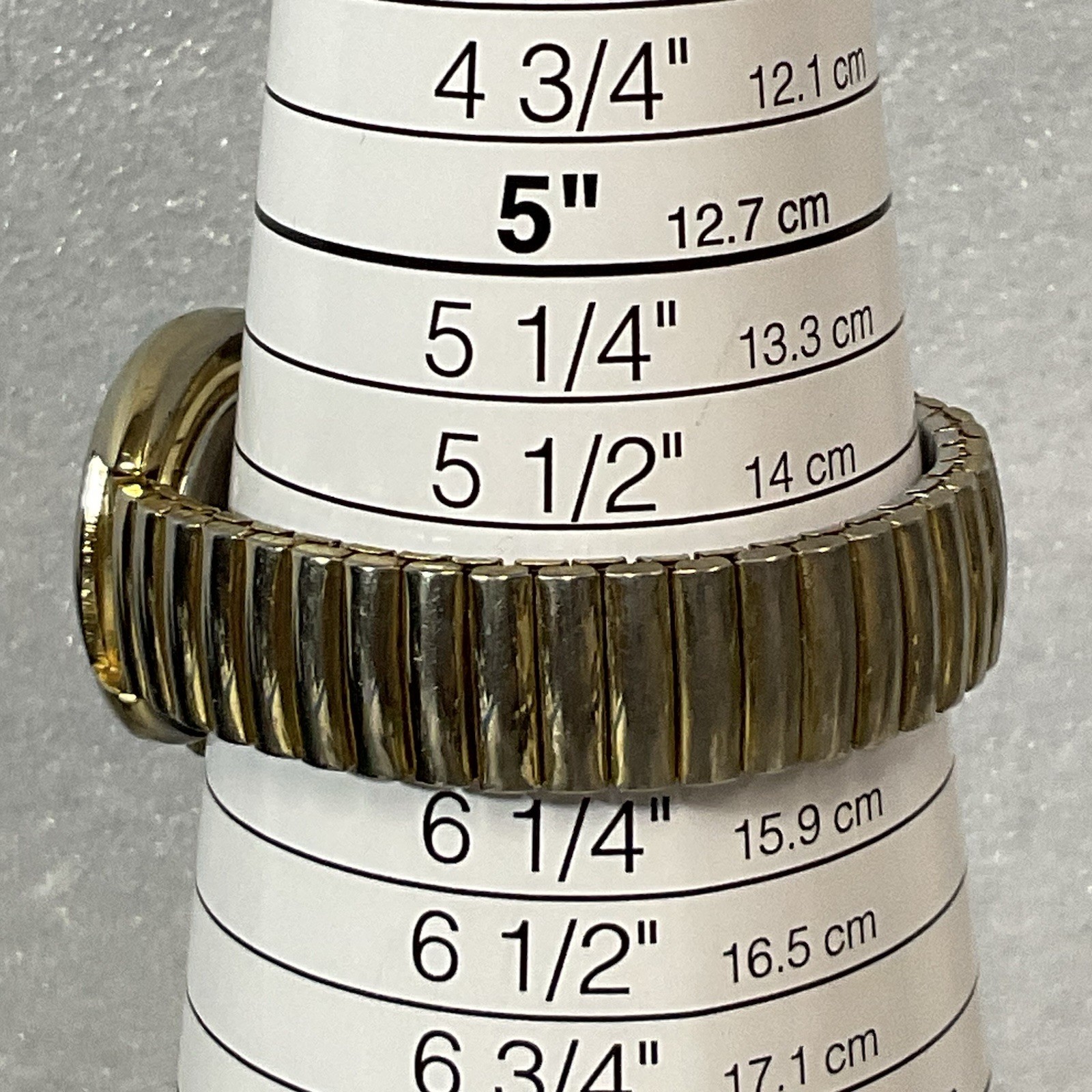 Lucky Star Titanium Purple Face Hold Tone Stretch Band Watch - Image 17