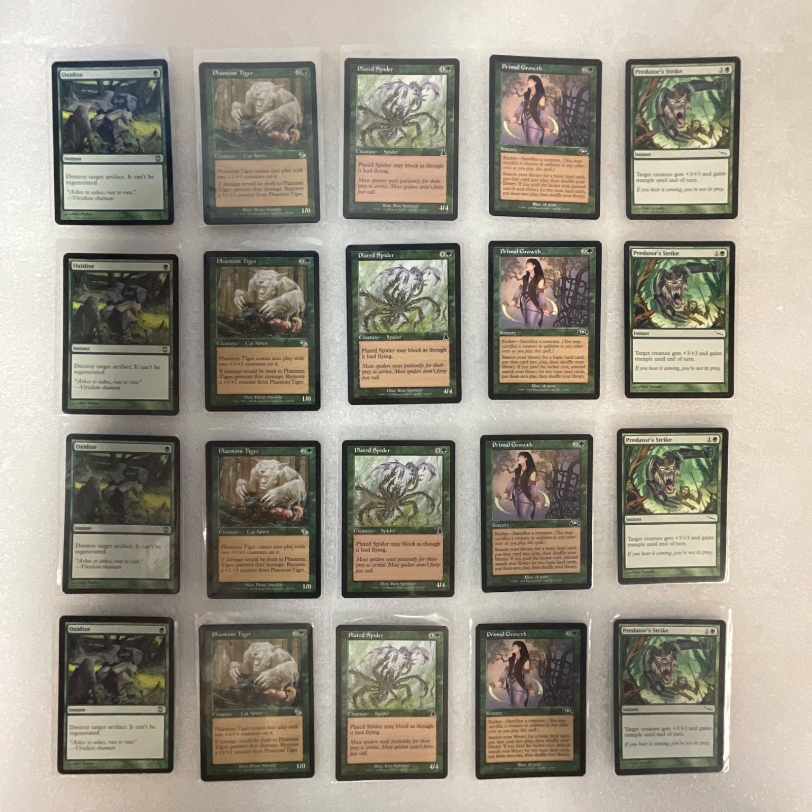MTG Lot of 20 Green Cards Mixed UDS PLS MRD DST JUD - Image 1