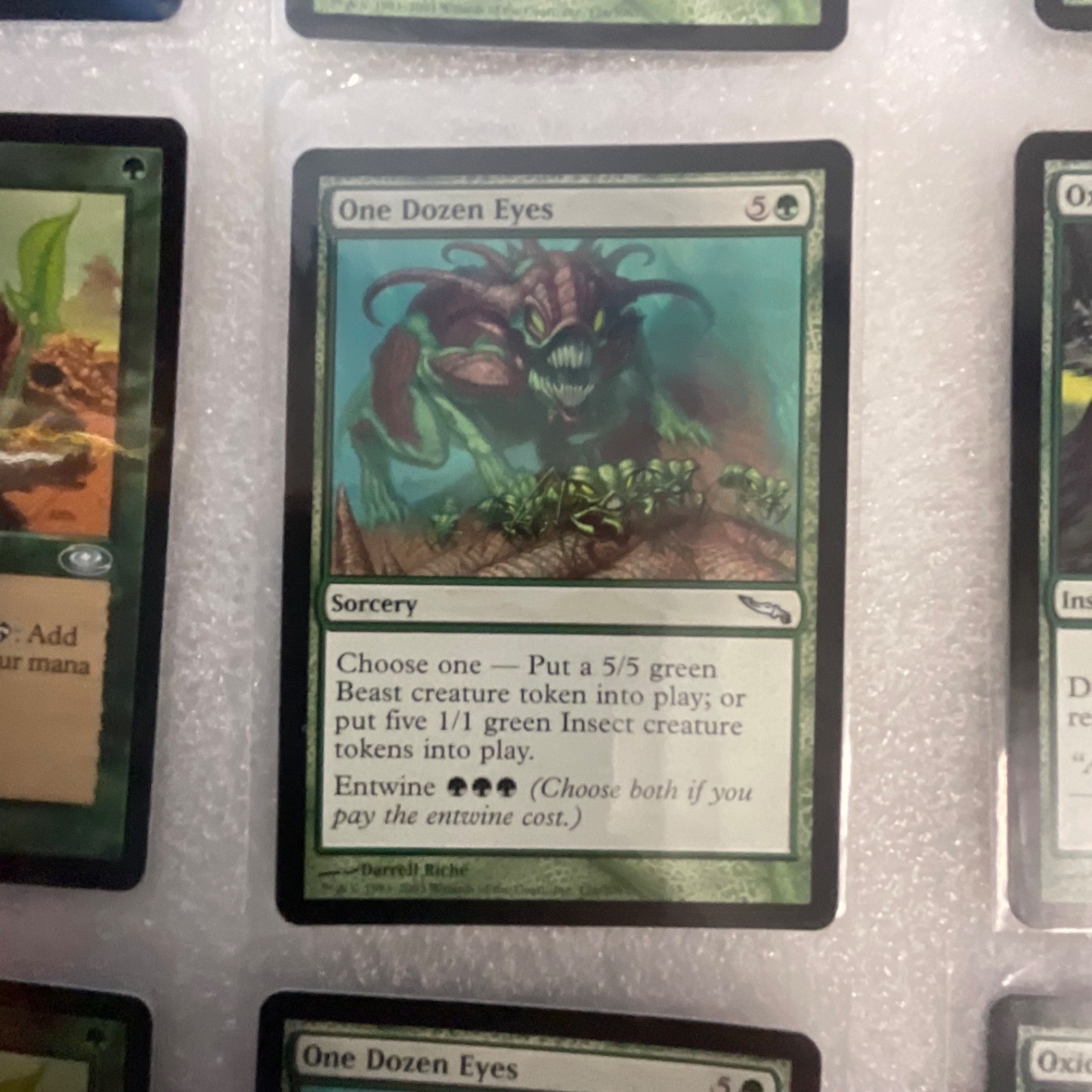 MTG Lot of 20 Green Cards Mixed Sets Multani Oxidize Mirrodin - Image 8