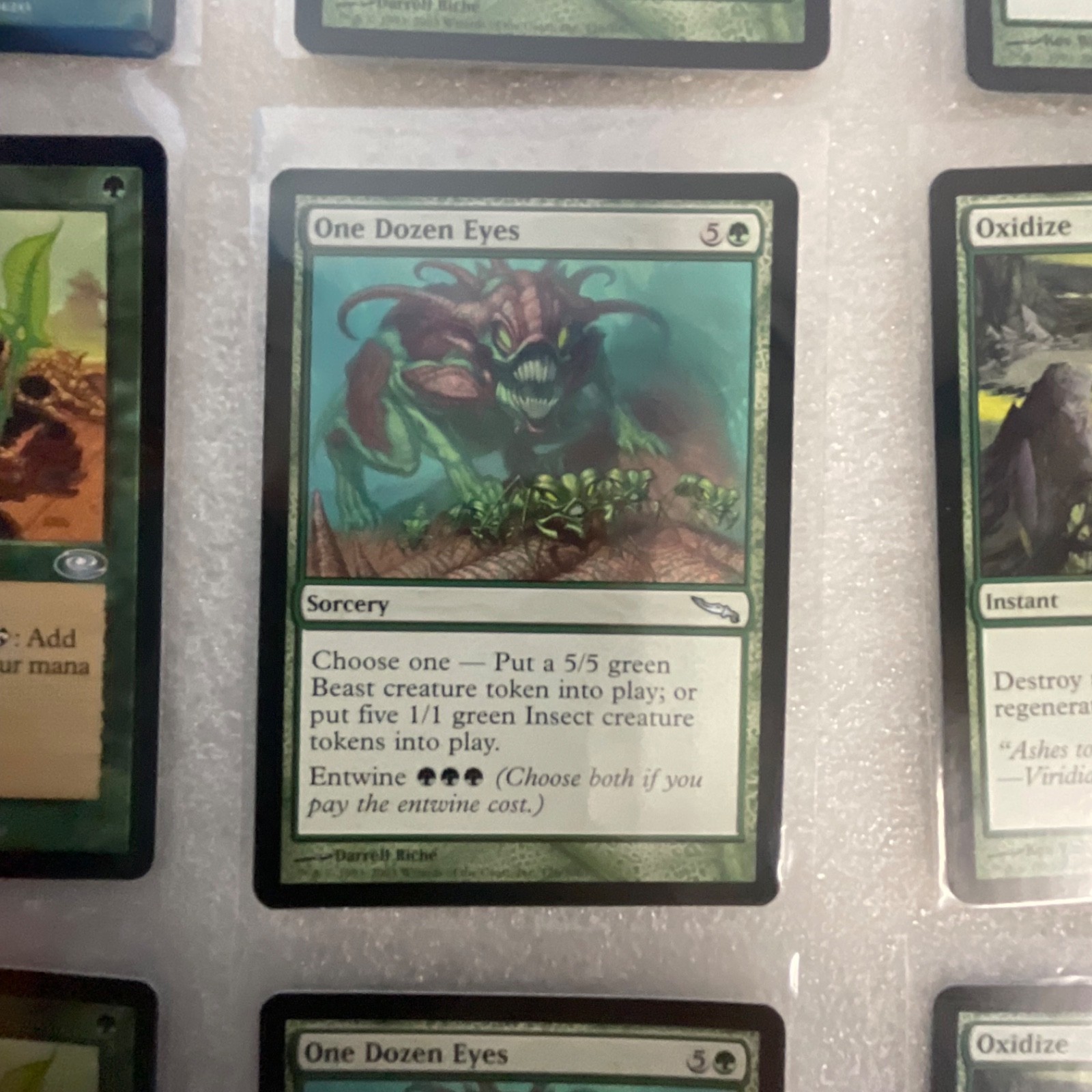 MTG Lot of 20 Green Cards Mixed Sets Multani Oxidize Mirrodin - Image 9