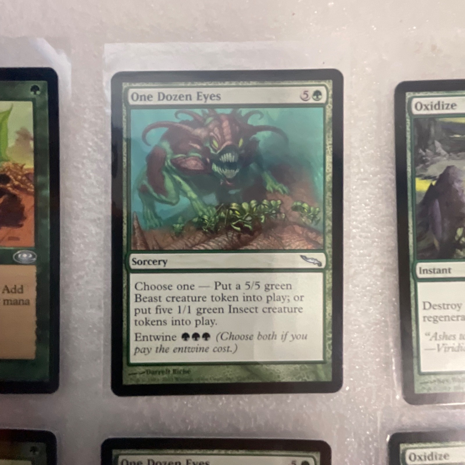 MTG Lot of 20 Green Cards Mixed Sets Multani Oxidize Mirrodin - Image 10