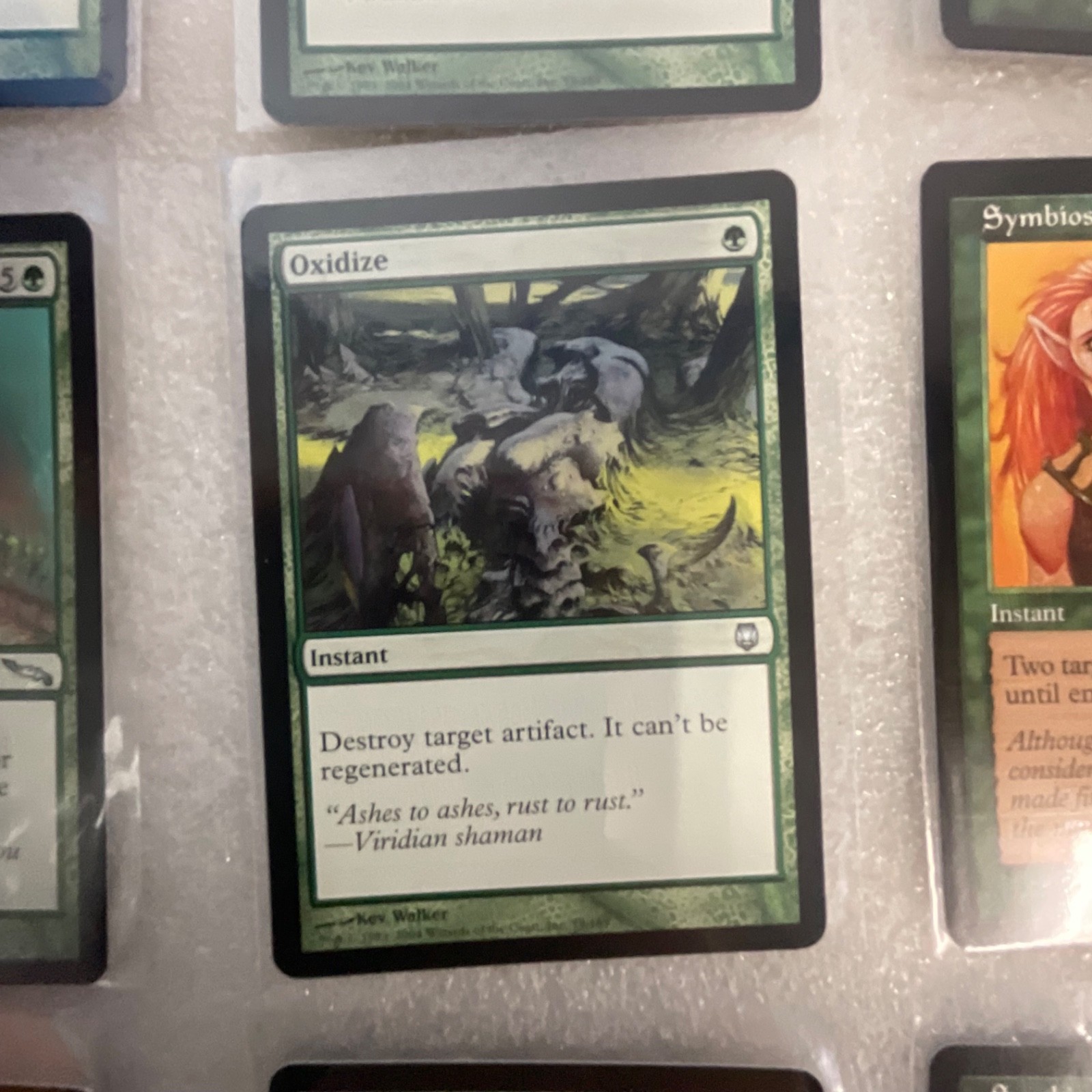 MTG Lot of 20 Green Cards Mixed Sets Multani Oxidize Mirrodin - Image 12