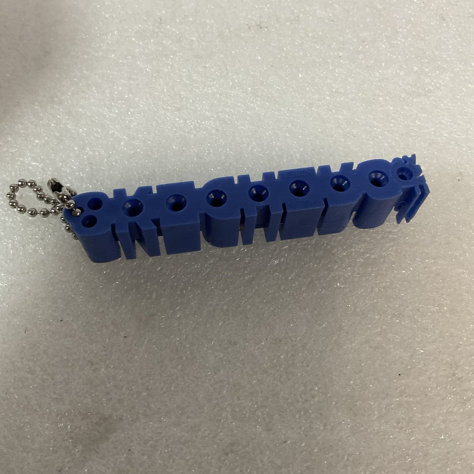 SKECHERS Blue Rubber Logo Keychain Shoe Charm Promo Accessory 3D 4" Long - Image 3