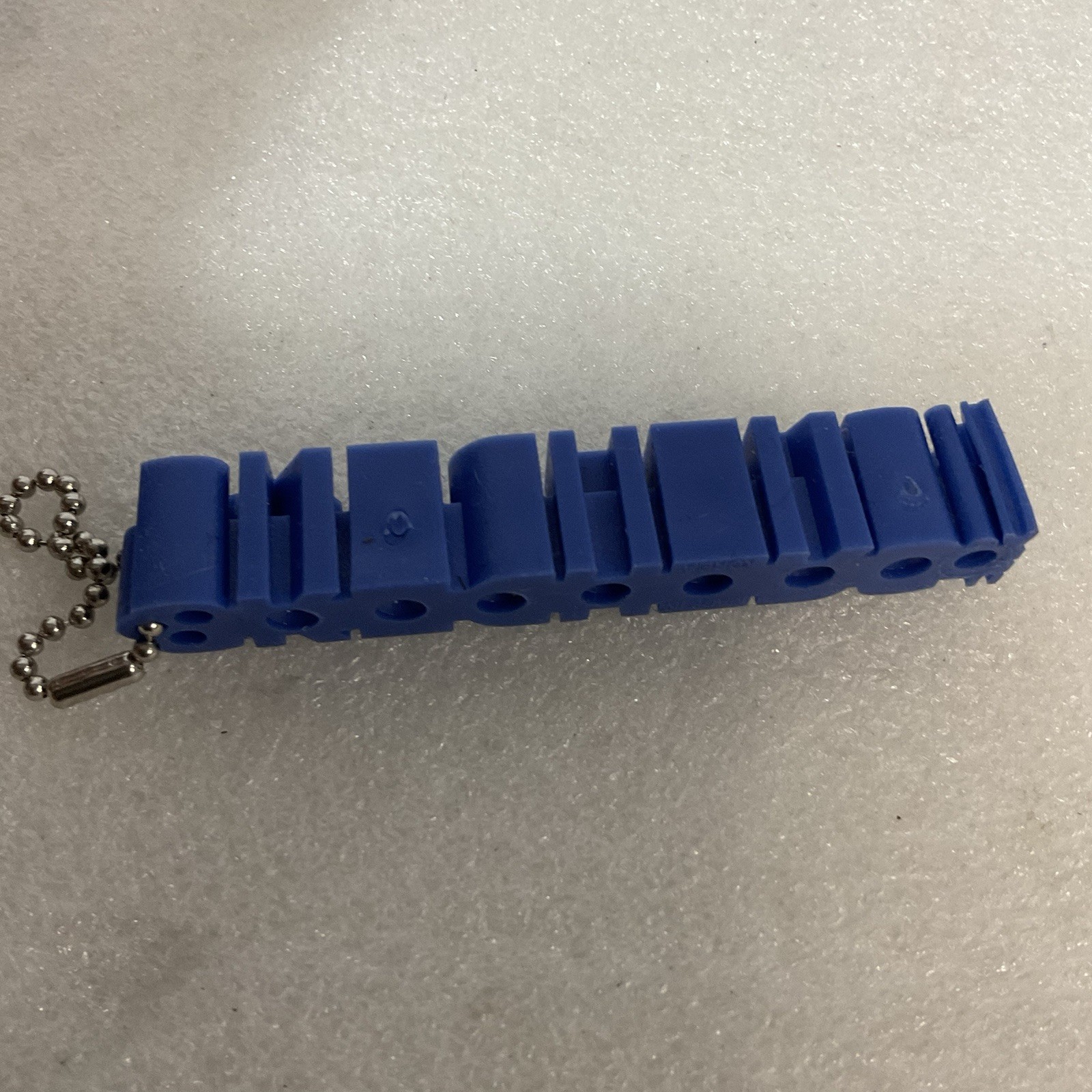 SKECHERS Blue Rubber Logo Keychain Shoe Charm Promo Accessory 3D 4" Long - Image 4