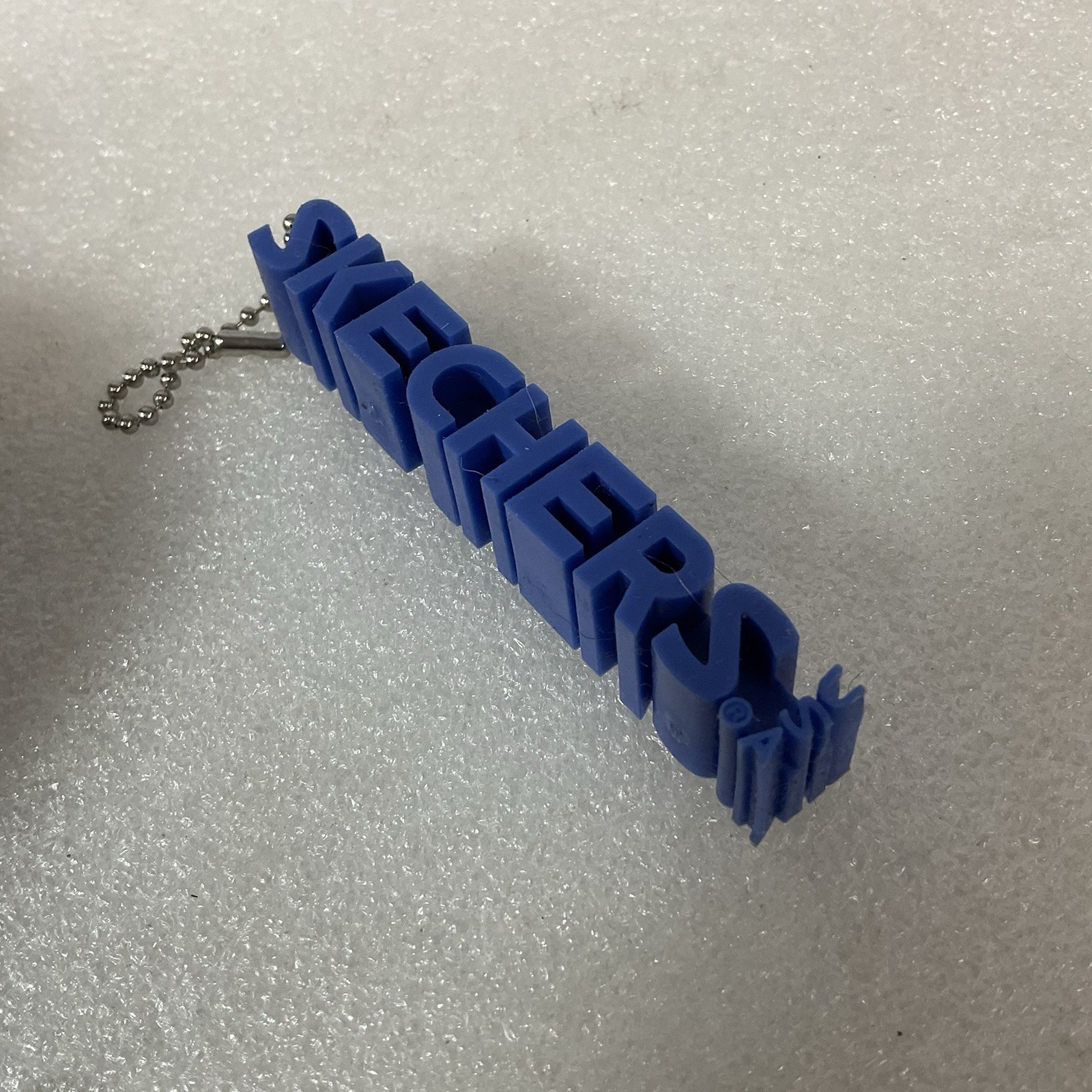 SKECHERS Blue Rubber Logo Keychain Shoe Charm Promo Accessory 3D 4" Long - Image 5